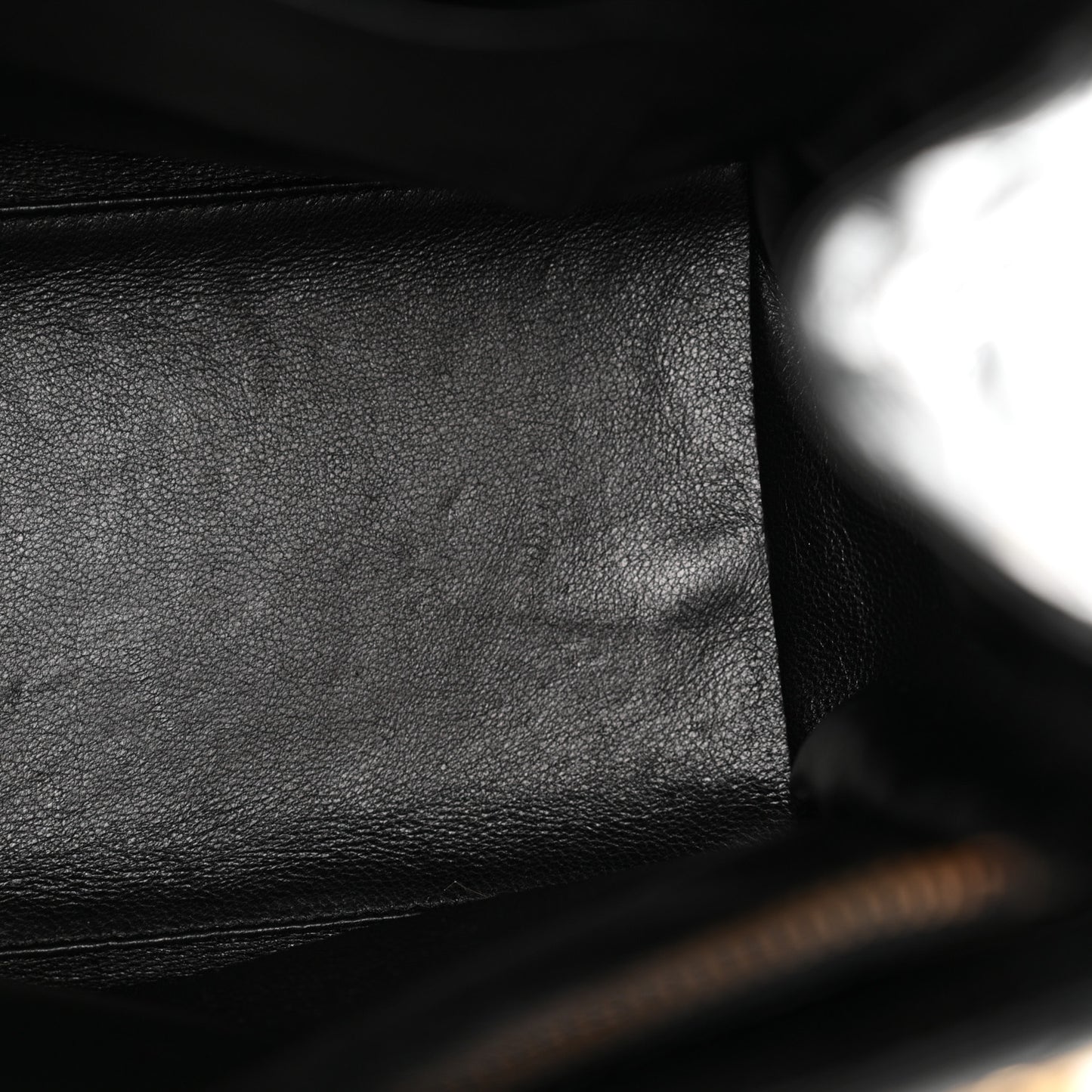 Patent Quilted CC Shoulder Bag Black
