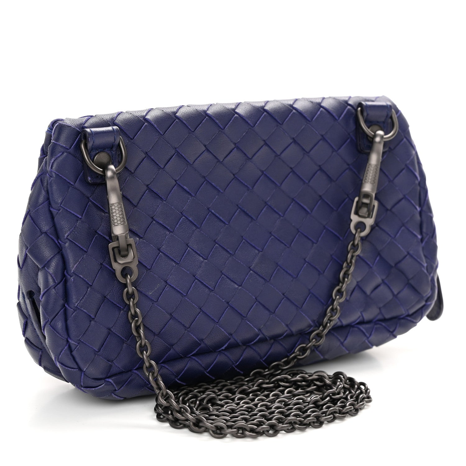Bottega Veneta Nappa Intrecciato Small Chain Crossbody Atlantic 3 of 11