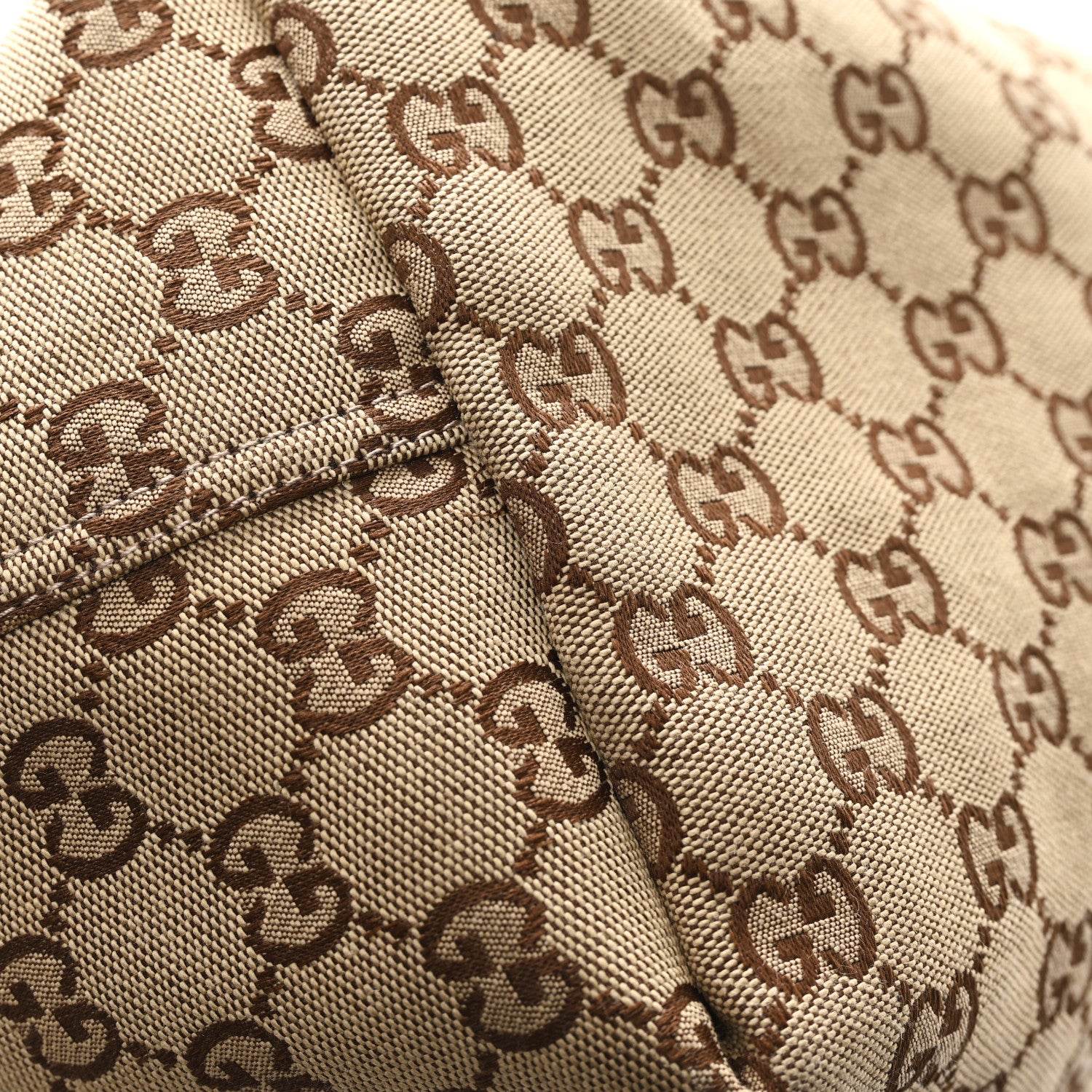 Gucci GG Monogram Web Large Giglio Tote Bag Beige Brown 12 of 12