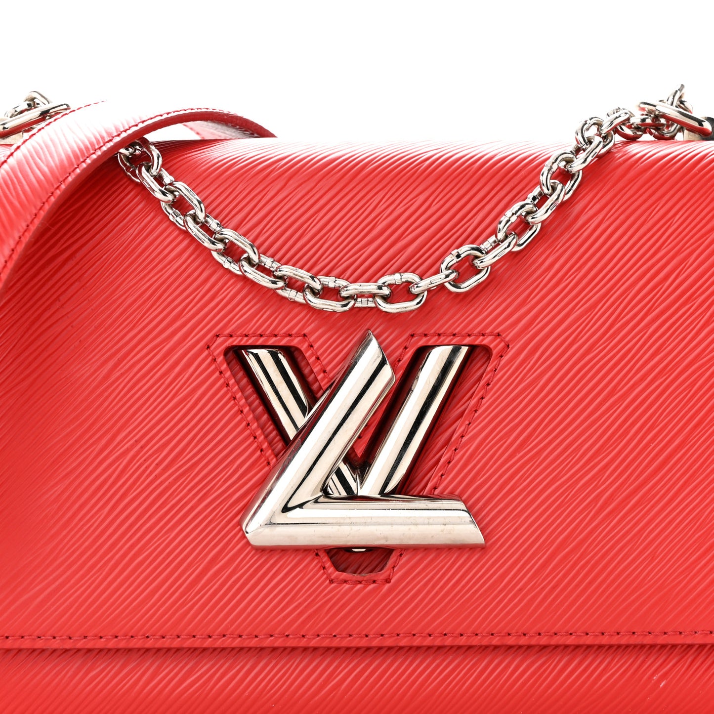 Epi Twist Shoulder Bag MM Coquelicot