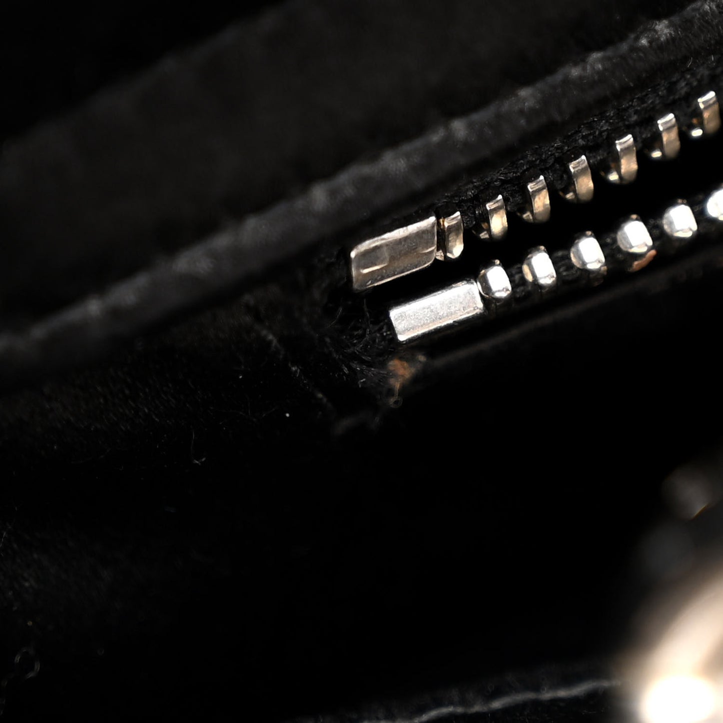 Satin Crystal Cannage Mini Lady Dior Black