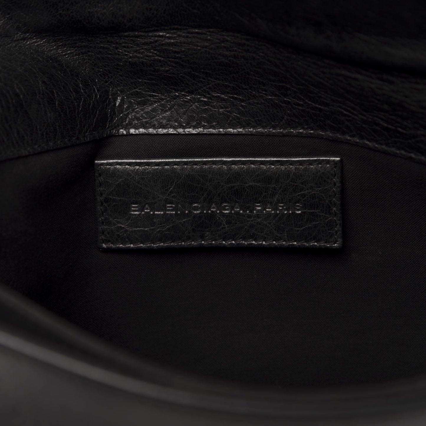 Agneau Giant Brogues Hardware Envelope Clutch Black