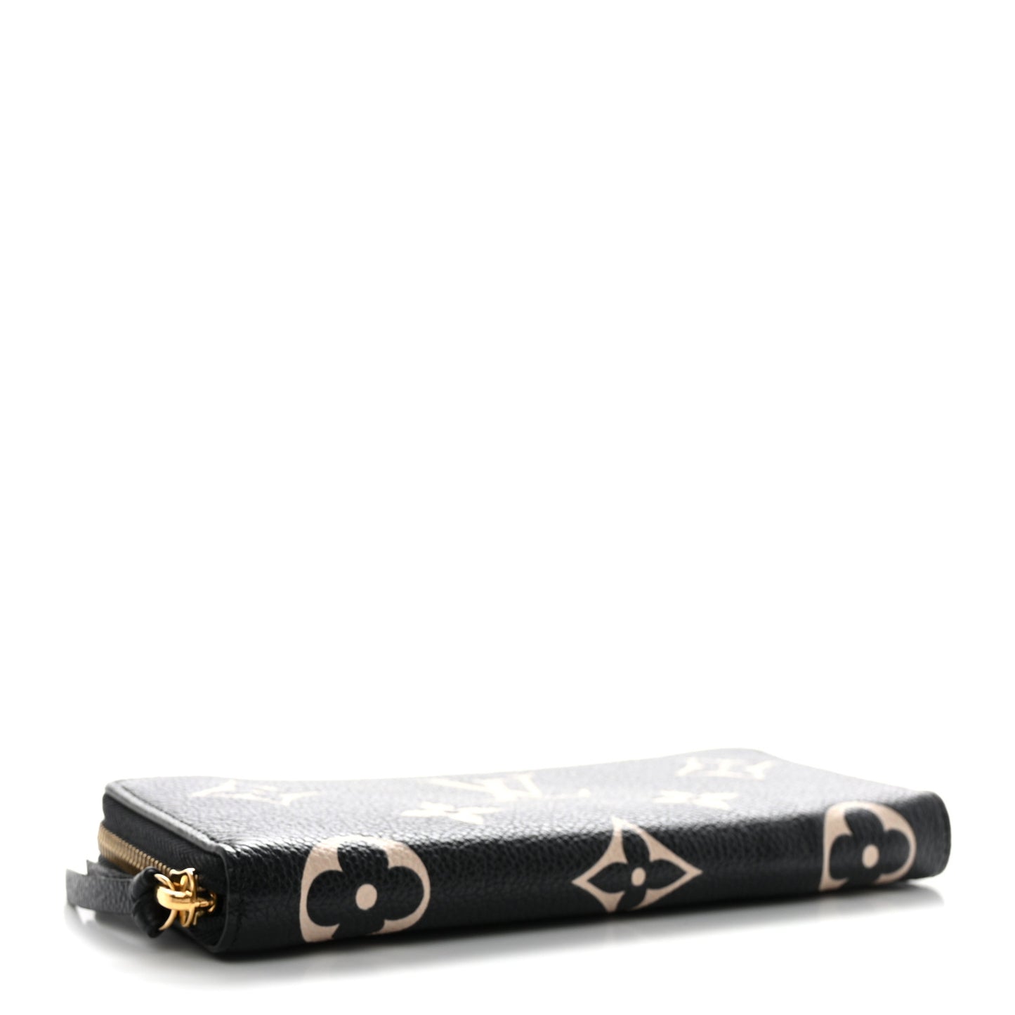 Empreinte Monogram Giant Clemence Wallet Black Beige