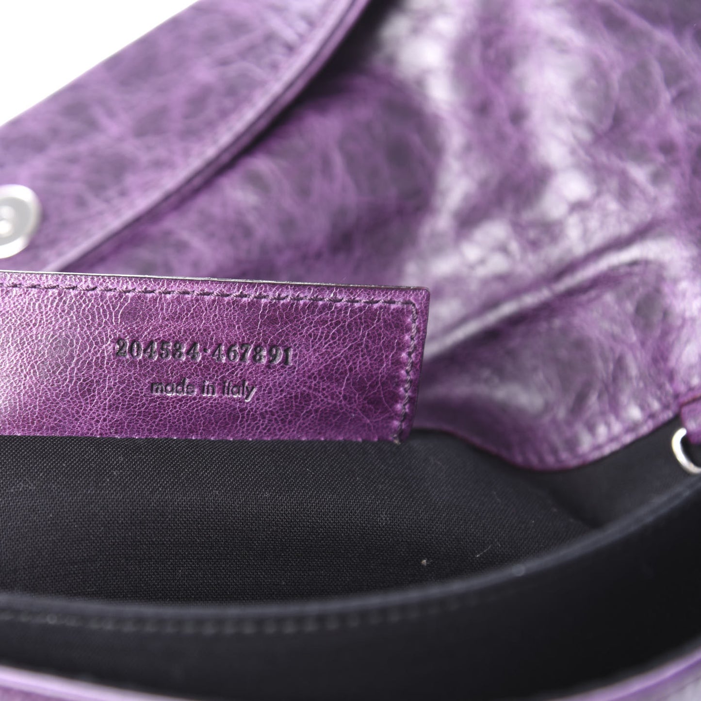 Agneau Giant Brogues Hardware Envelope Clutch Raisin