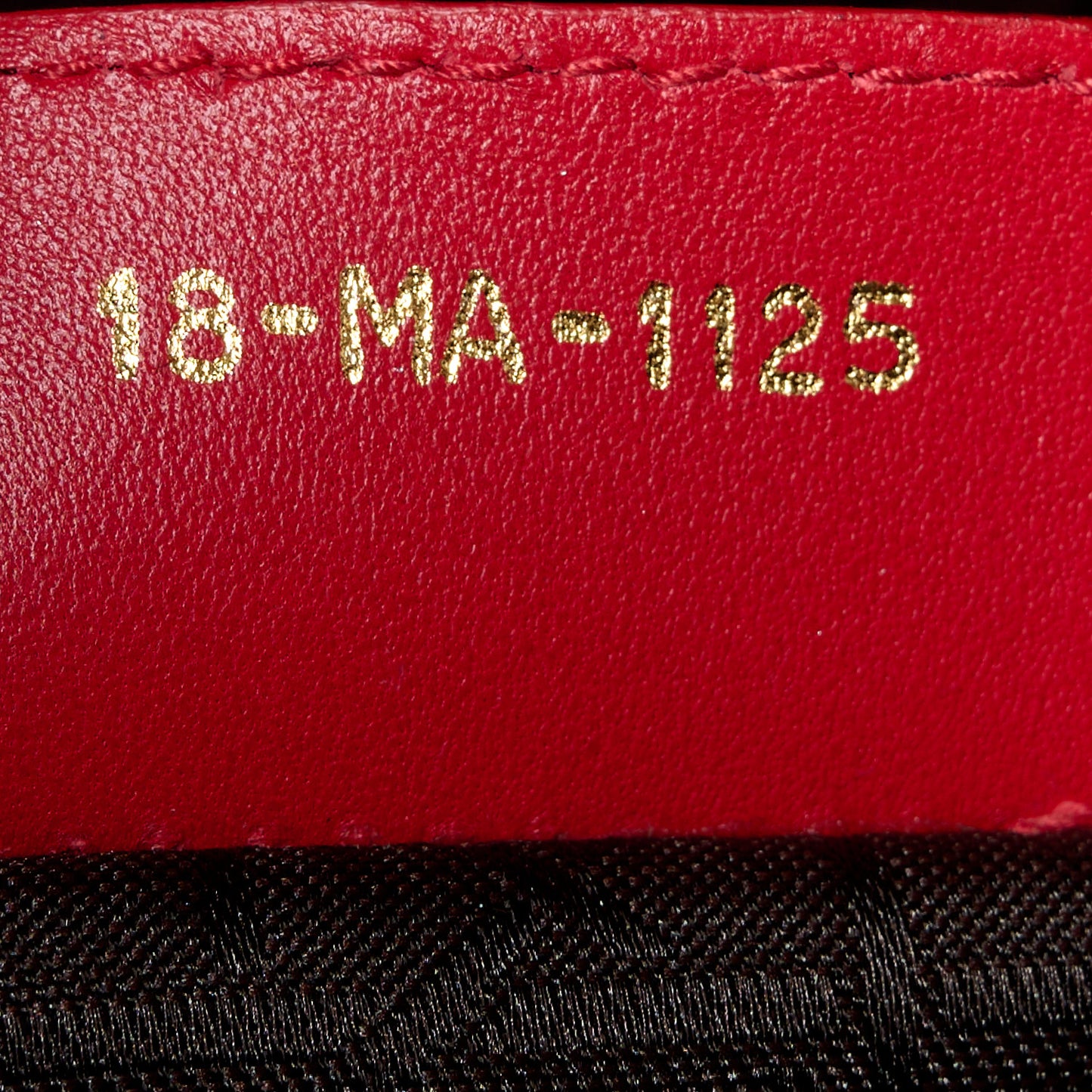 Lambskin Cannage Large Lady Dior Red