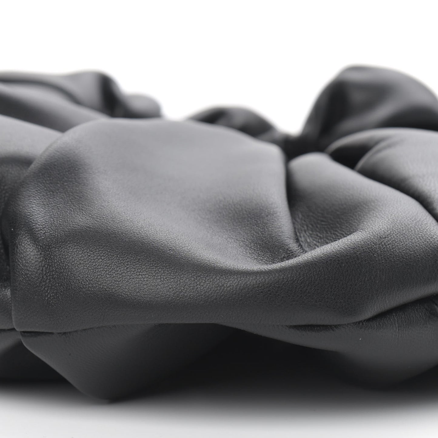 Lambskin Mini Scrunchie Bag Black