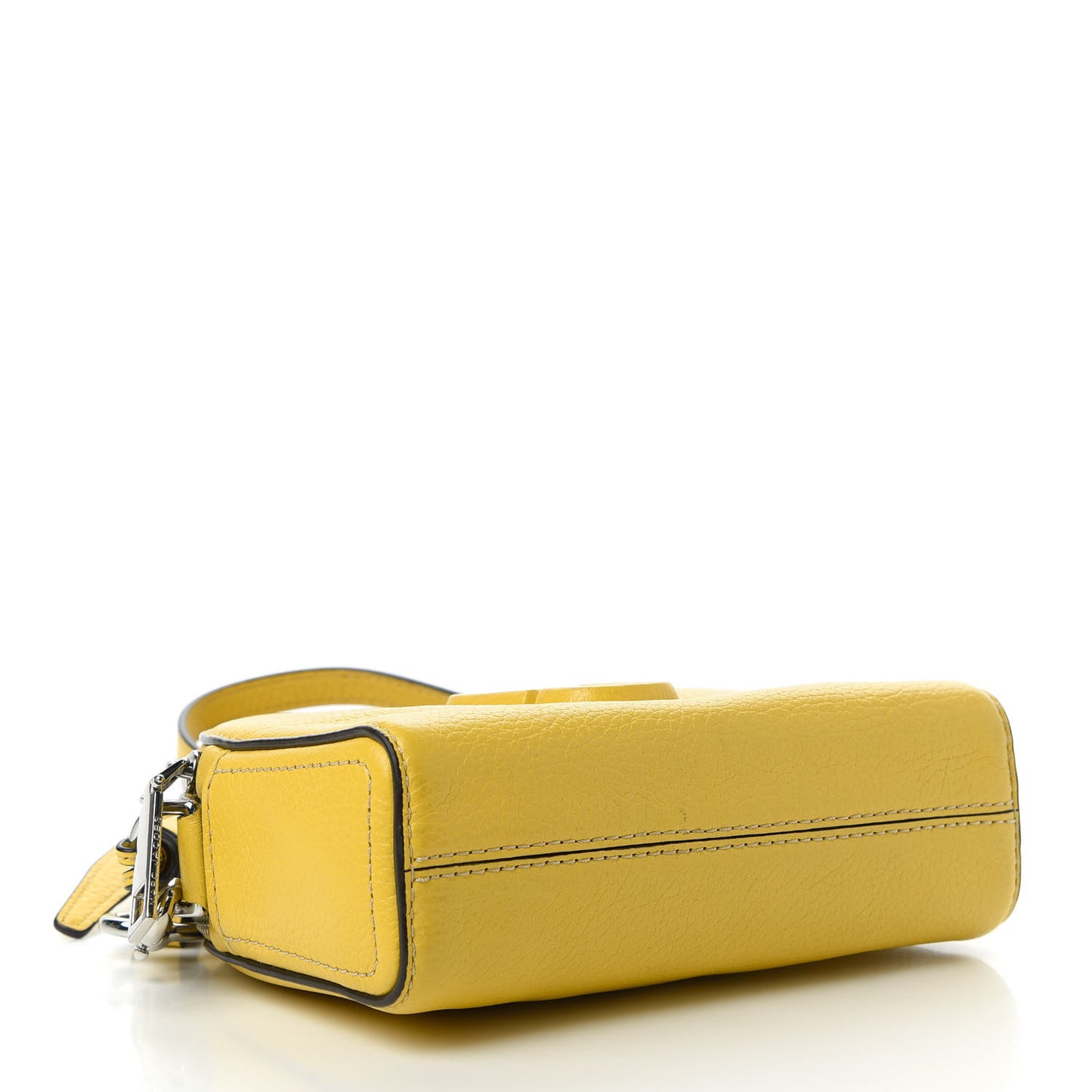 Calfskin Shutter Camera Crossbody Bag Sunshine Yellow