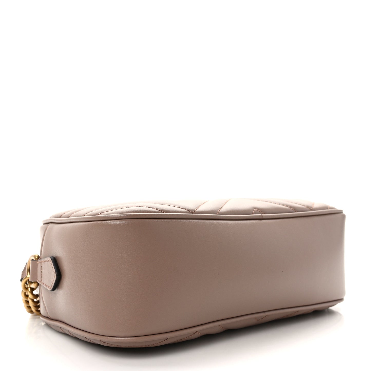 Calfskin Matelasse Small GG Marmont Chain Shoulder Bag Porcelain Rose