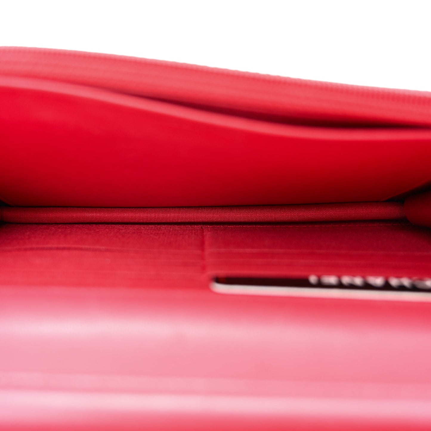 Lambskin Quilted Boy Wallet On Chain WOC Red