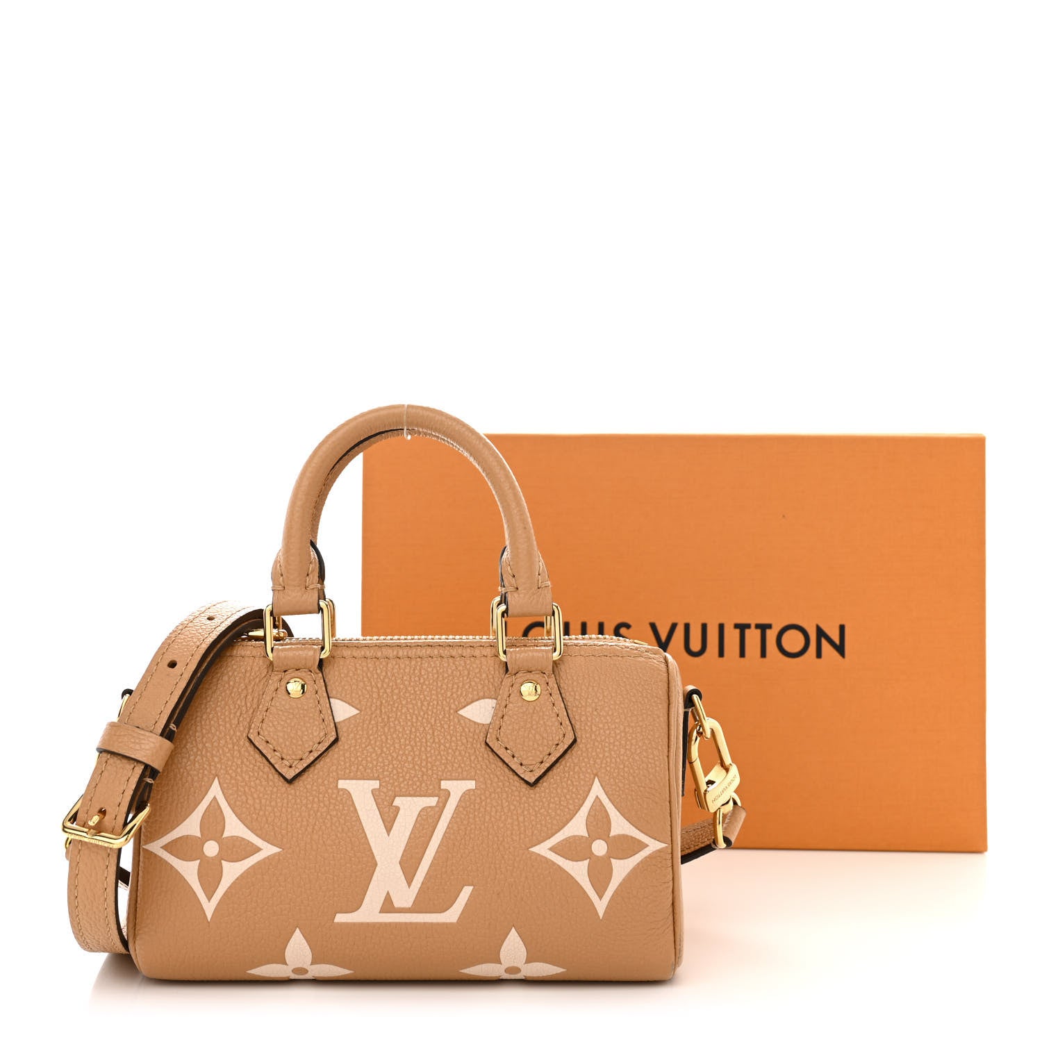 Louis Vuitton Empreinte Monogram Giant Nano Speedy Arizona Creme 13 of 13