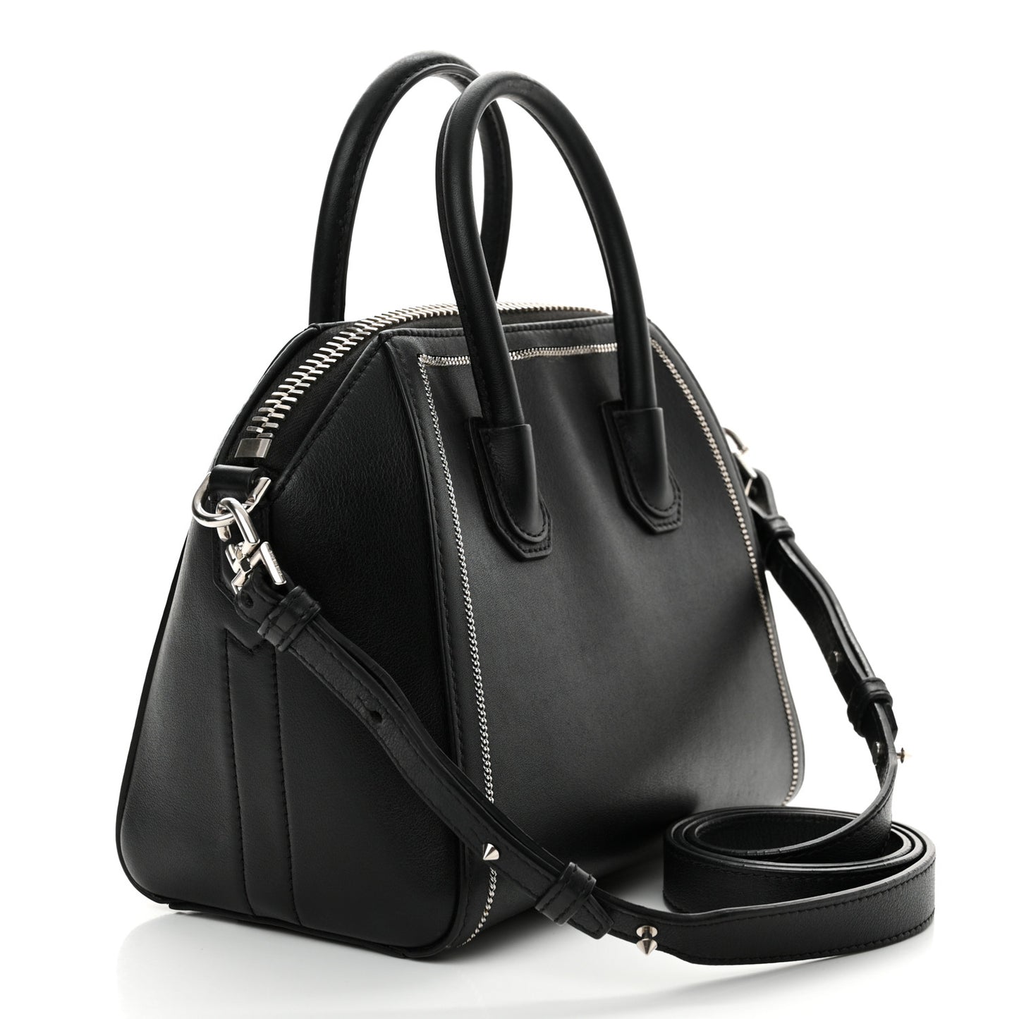 Calfskin Chain Detail Mini Antigona Black
