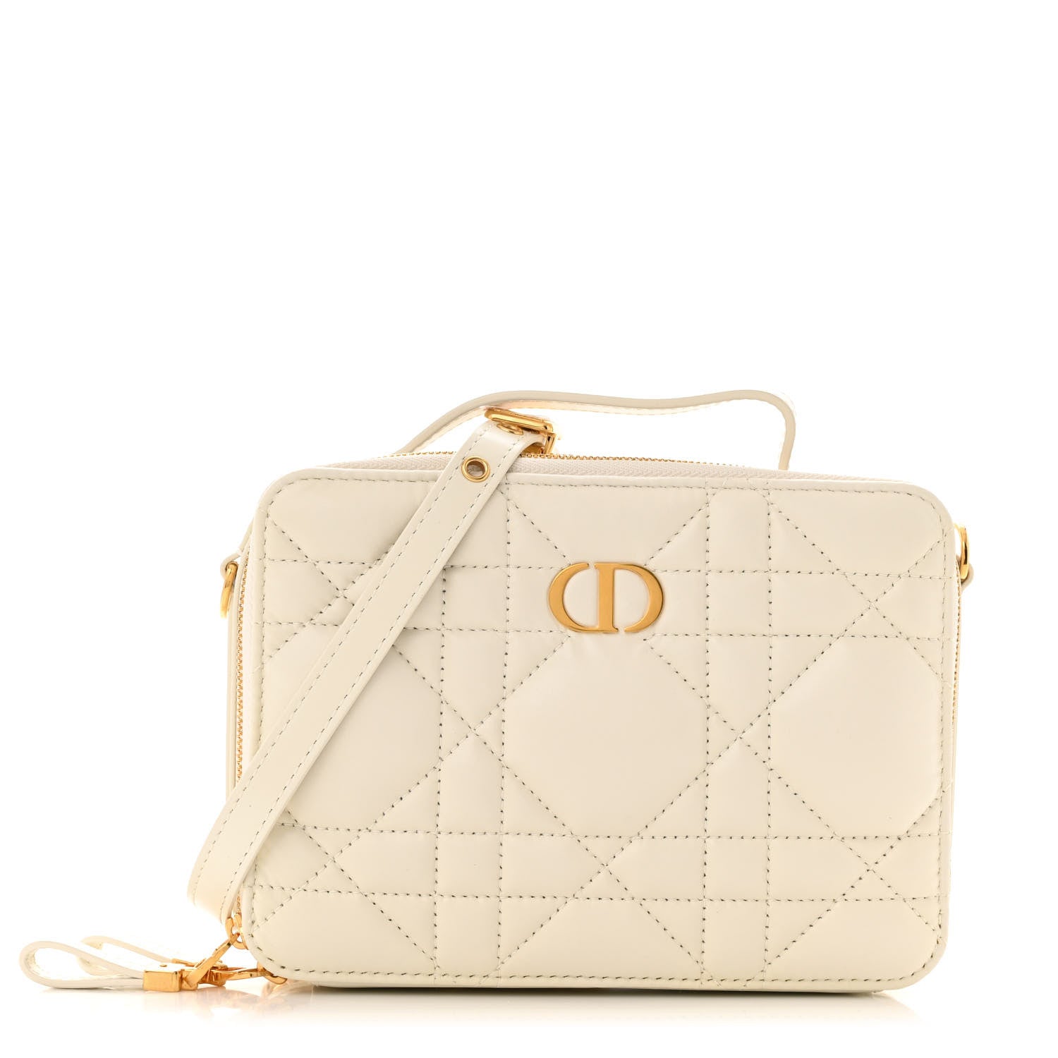 Christian Dior Calfskin Macrocannage Caro Box Bag Latte 1734799