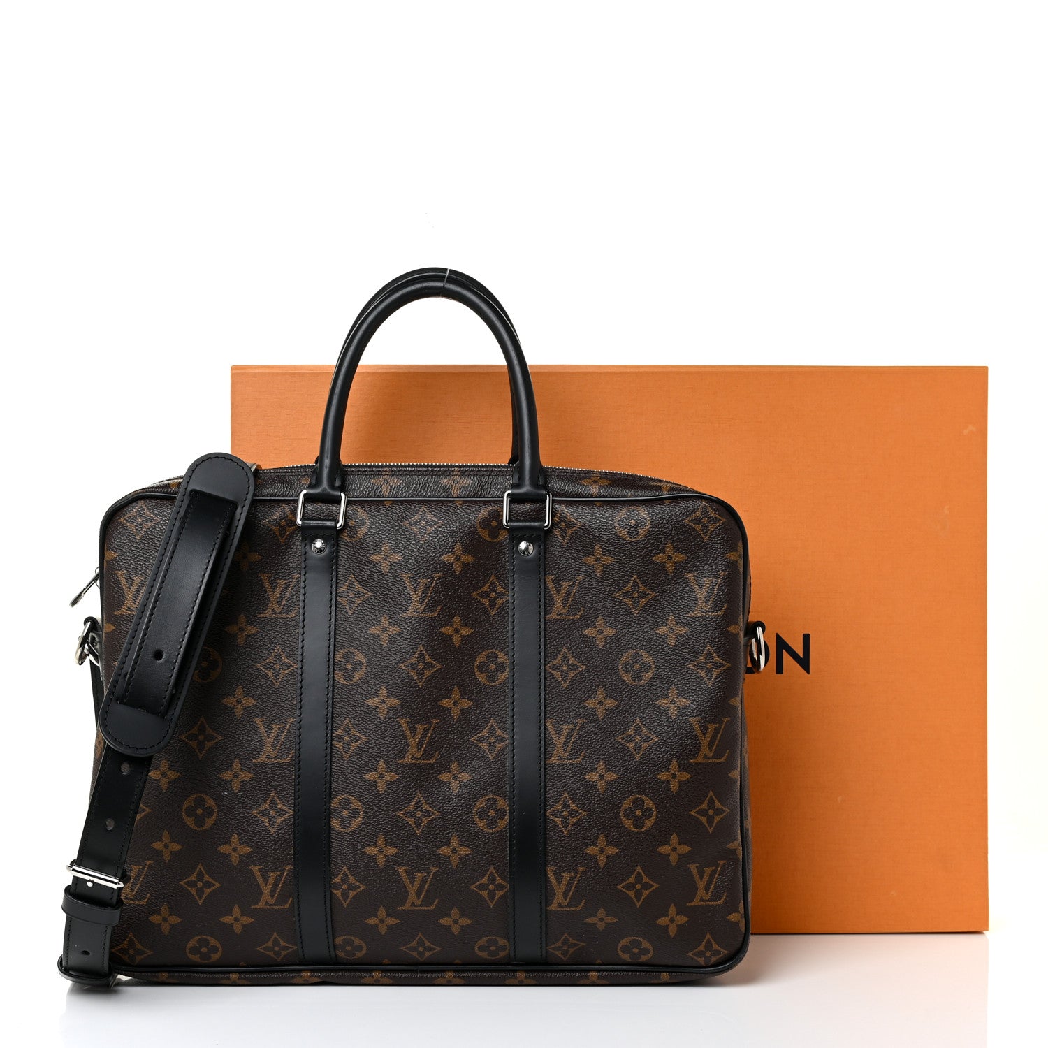 Louis Vuitton Monogram Macassar Porte-Documents Voyage PM 17 of 17