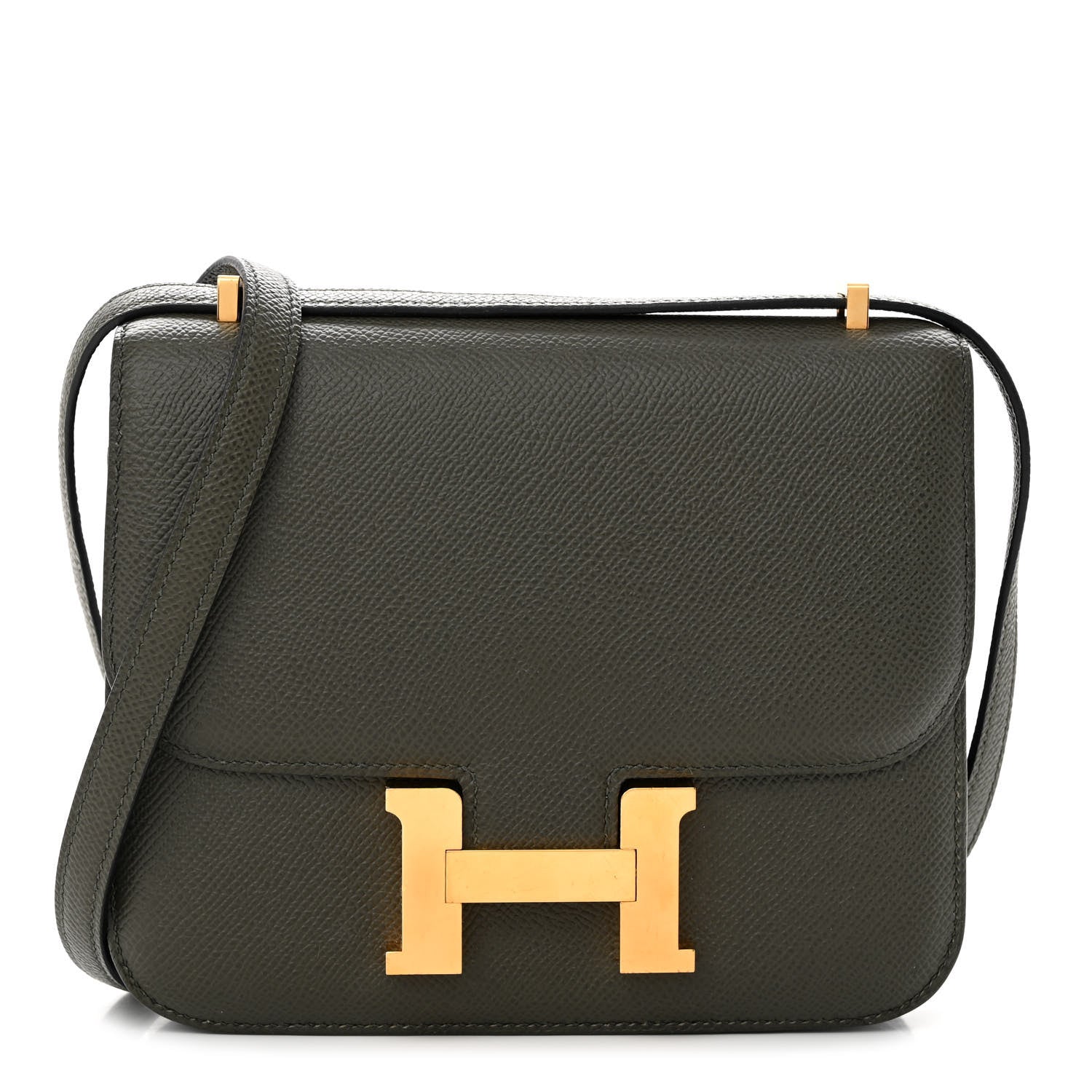 Hermes Epsom Constance 18 Vert De Gris 1 of 14