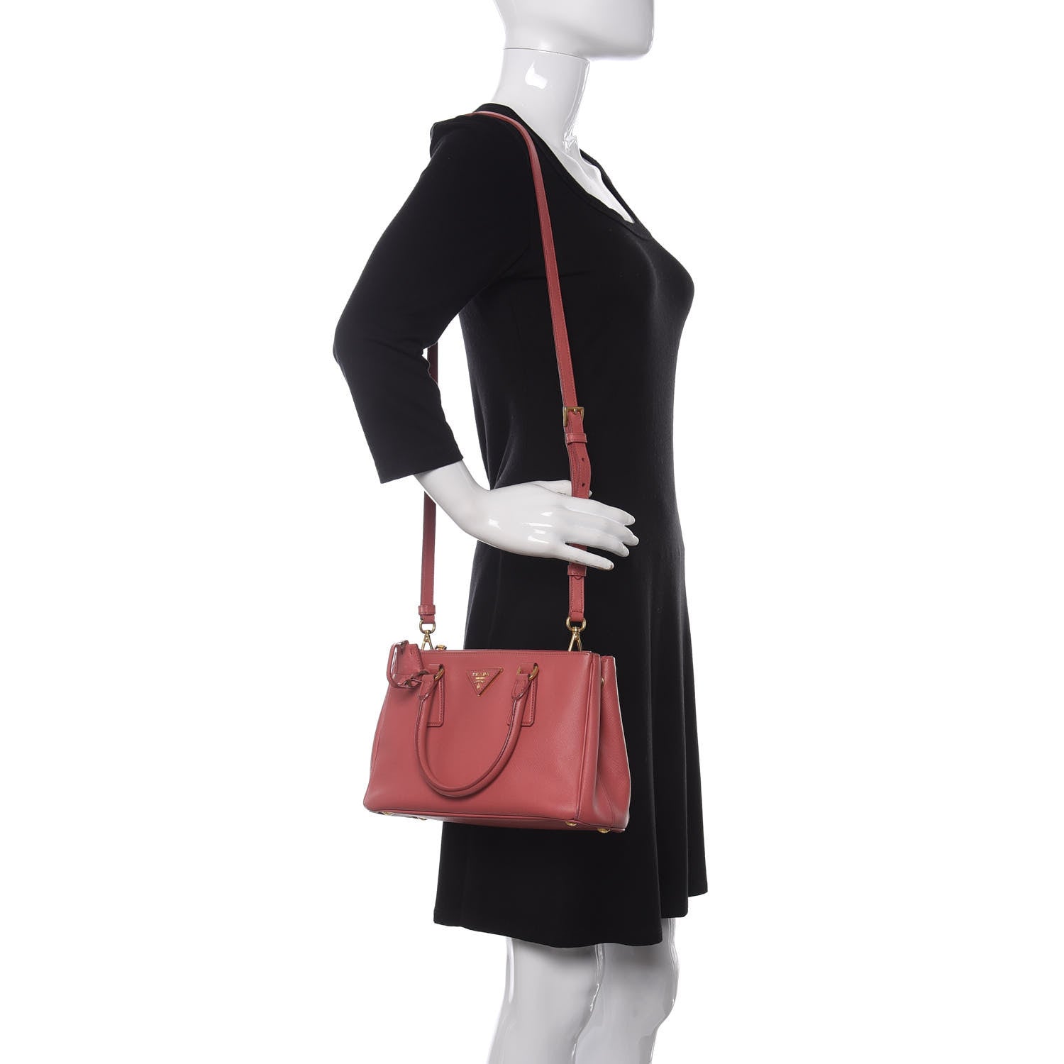 Prada Saffiano Small Galleria Double Zip Tote Tamaris 2 of 22
