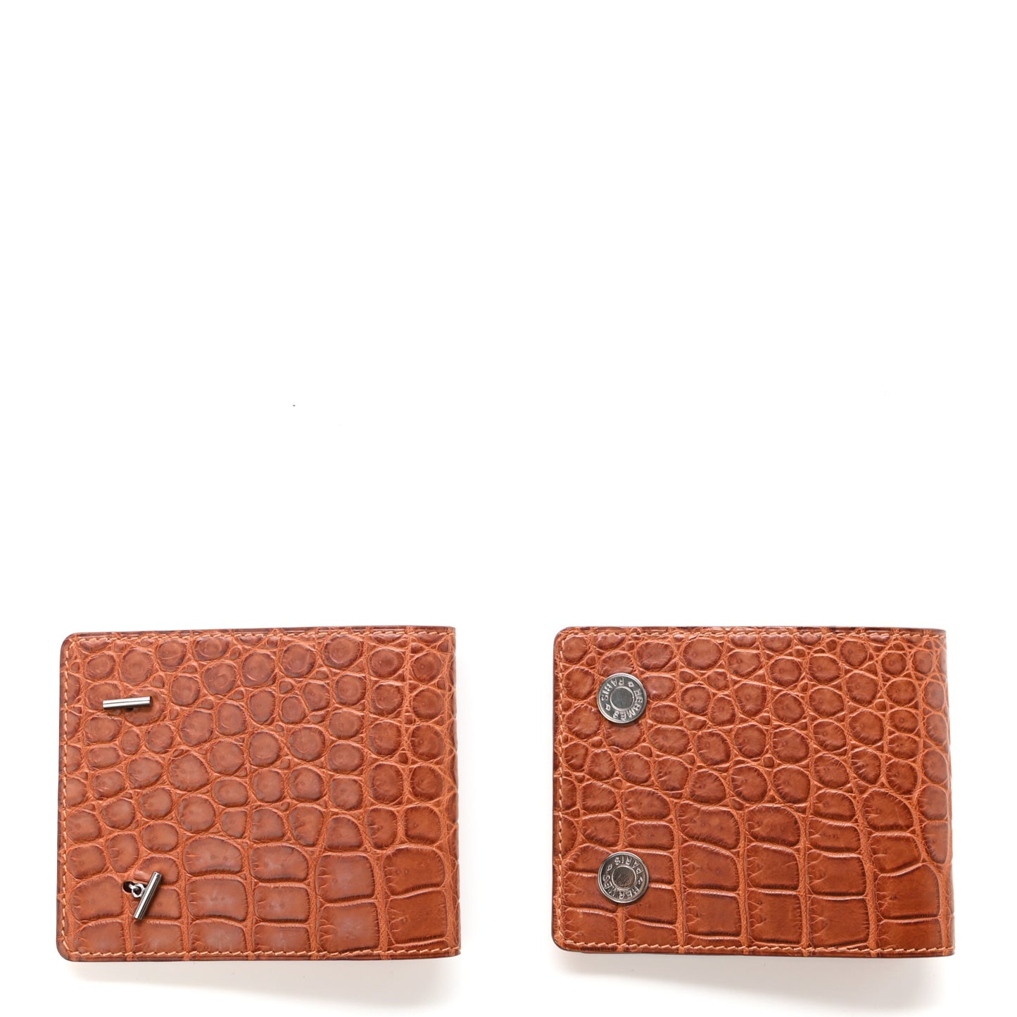 Matte Alligator Clou de Selle Cufflinks