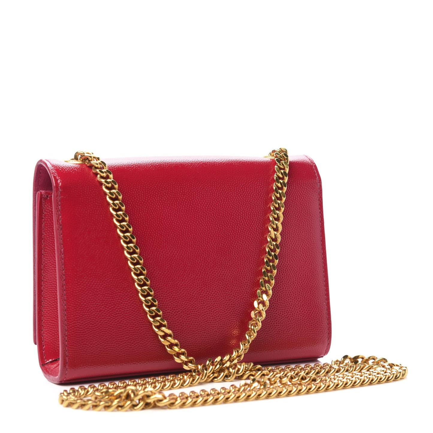 Grain De Poudre Small Classic Monogram Kate Satchel Lipstick Fuchsia