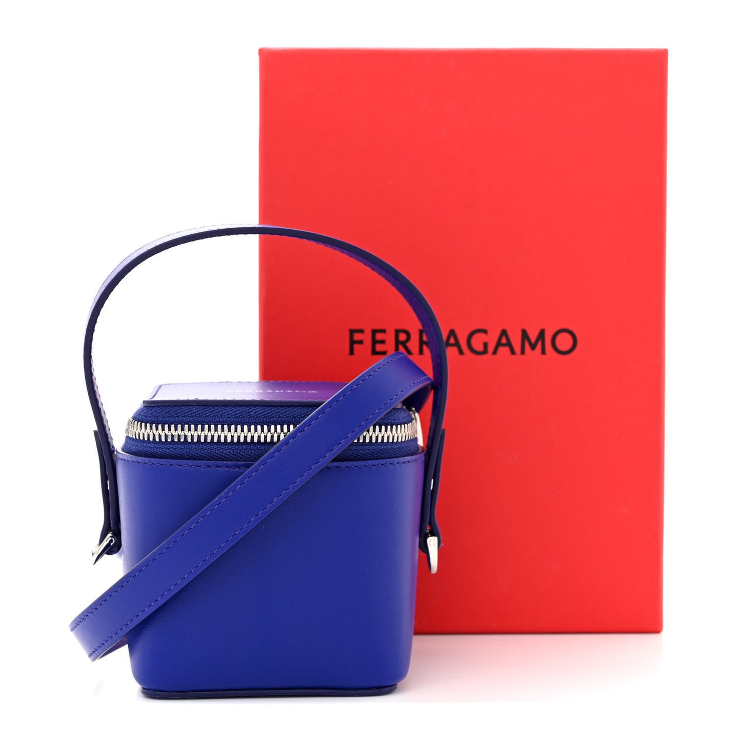 Calfskin Micro Vanity Bag Lapis Lazuli