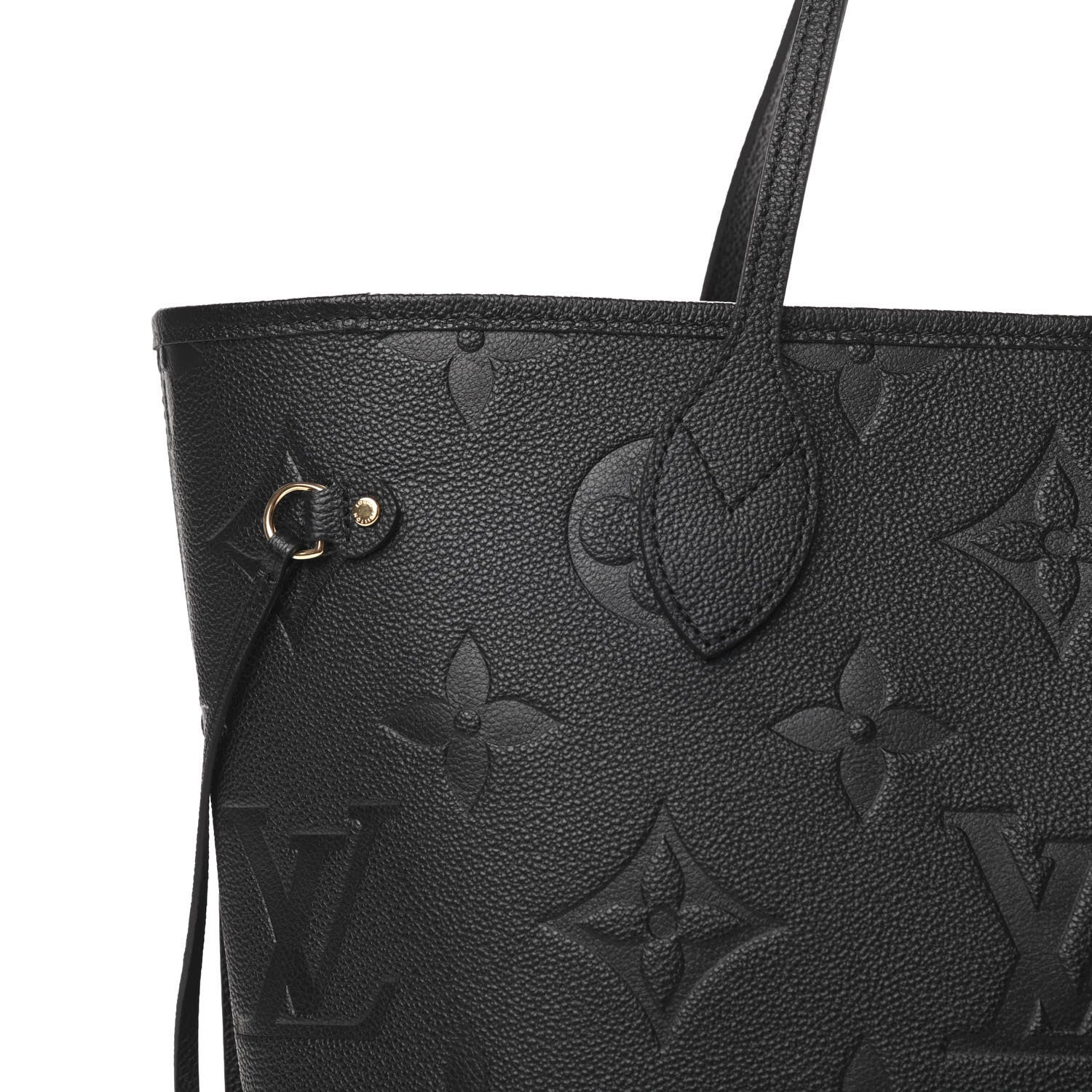 Louis Vuitton Empreinte Monogram Giant Neverfull MM Black 9 of 12
