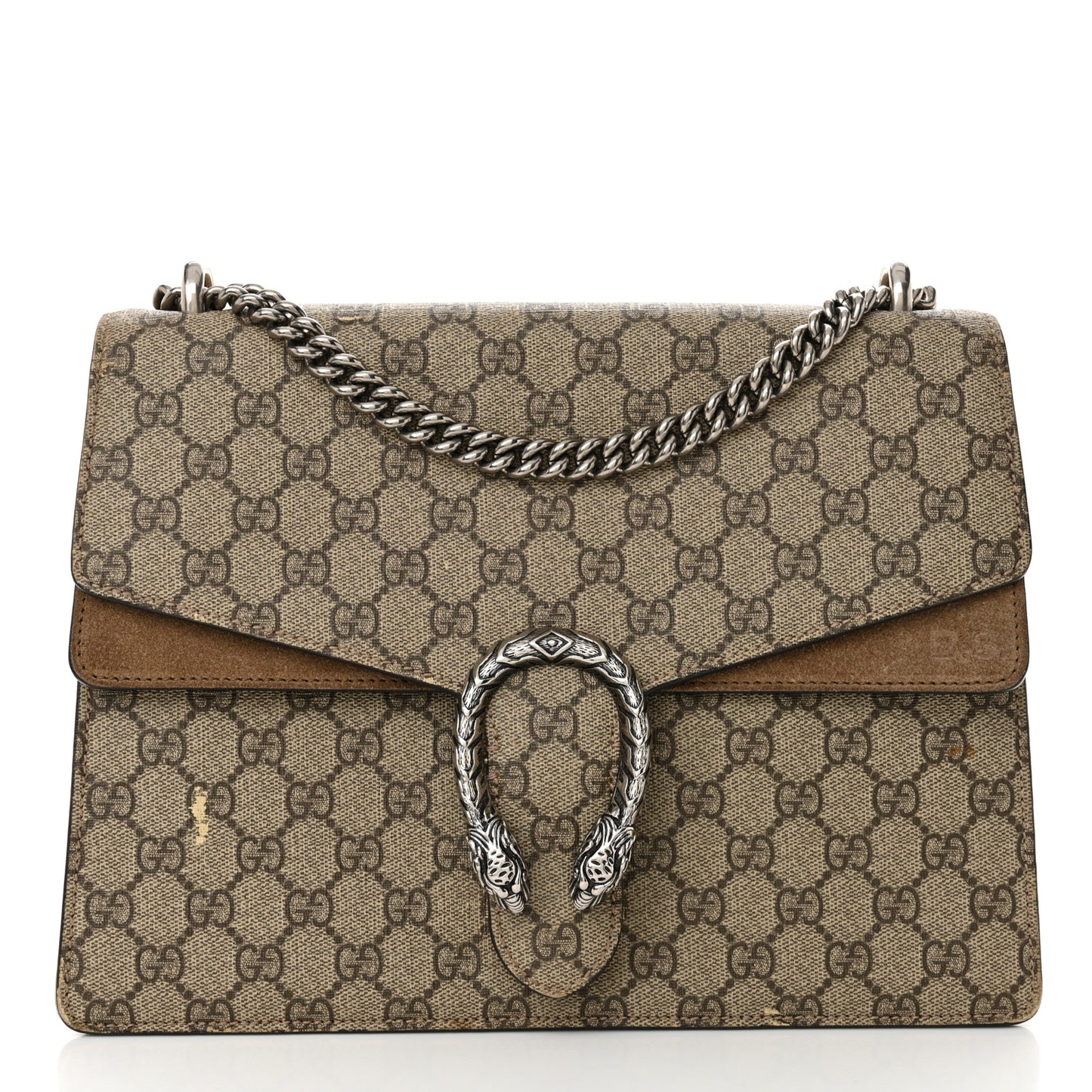GG Supreme Monogram Medium Dionysus Shoulder Bag Taupe