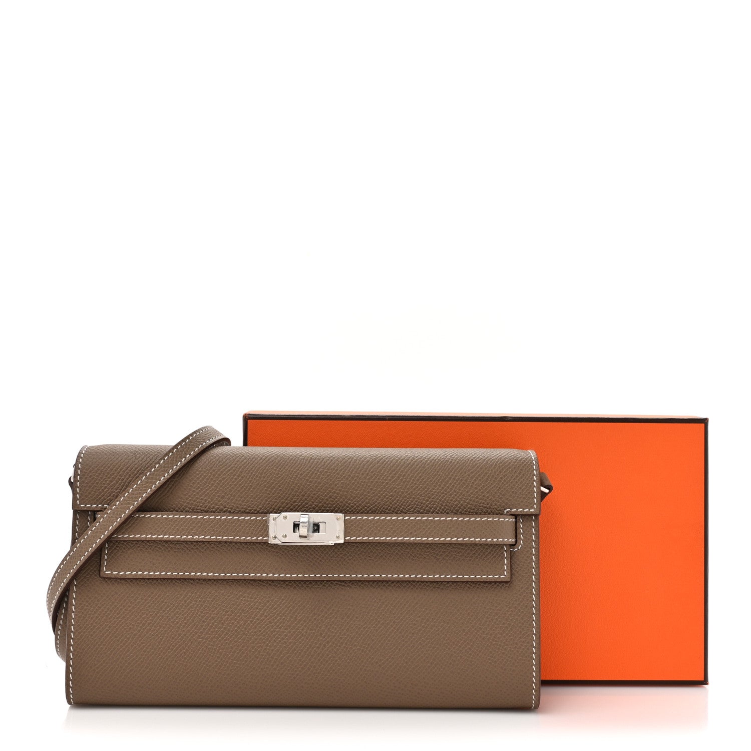 Hermes Epsom Kelly Wallet To Go Etoupe 11 of 11