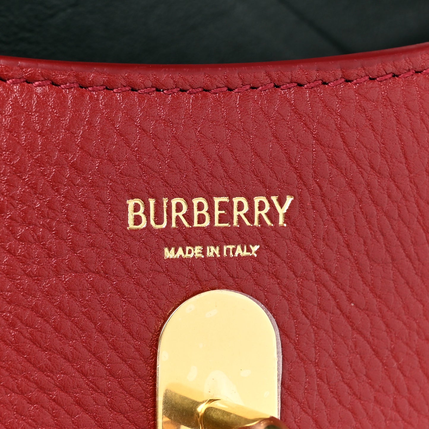 Calfskin Mini Rocking Horse Crossbody Dark Red