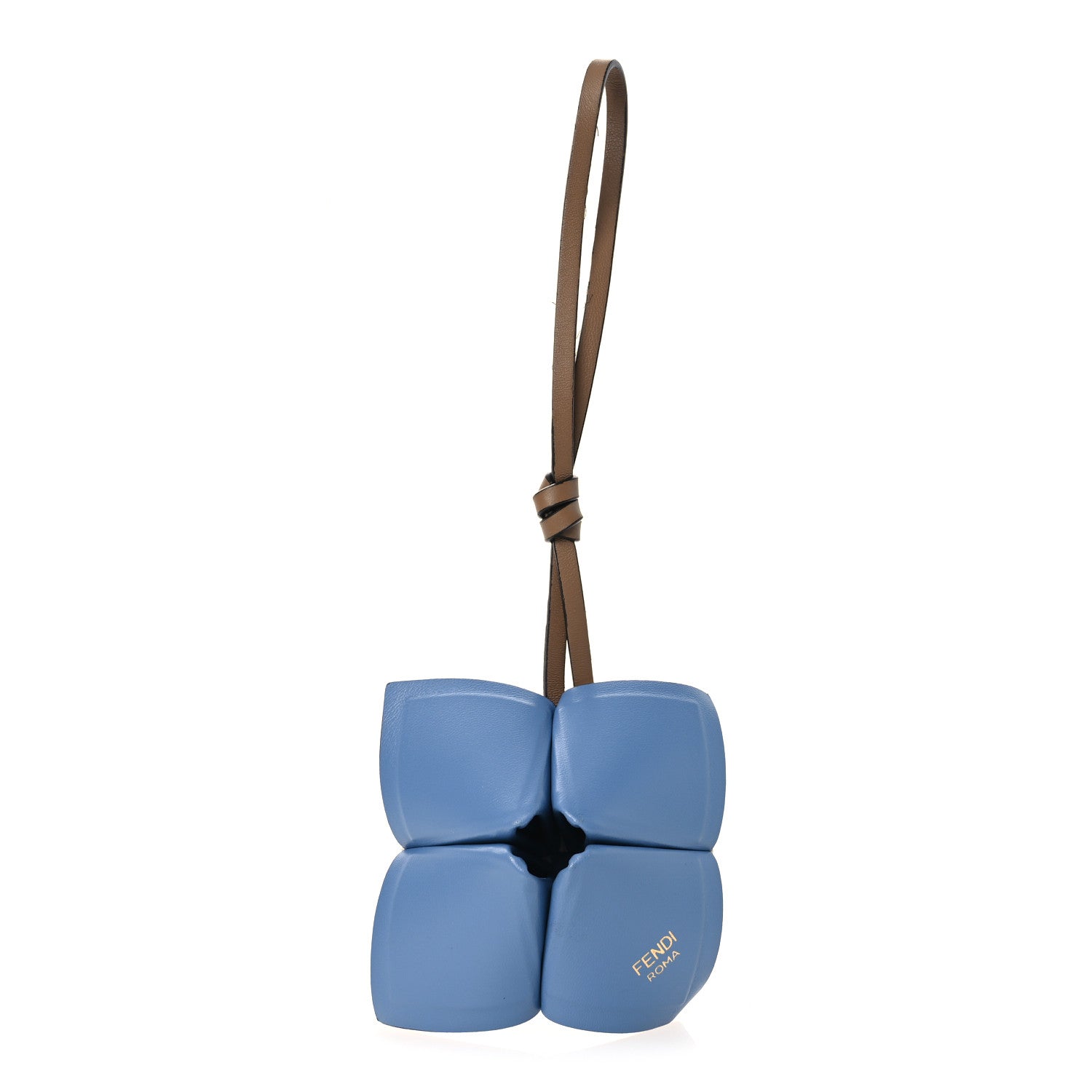 アウトレット！14kgfブルーオブシディアンチャーム Fendi Nappa Fortune Teller Bag Charm Blue Violet Bianco Ice