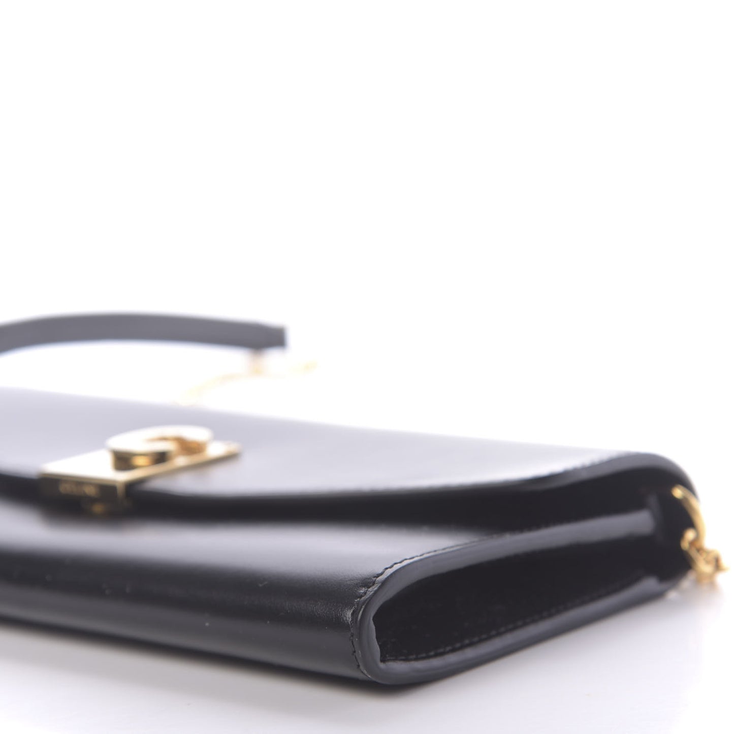 Calfskin C Wallet On Chain Bag Black