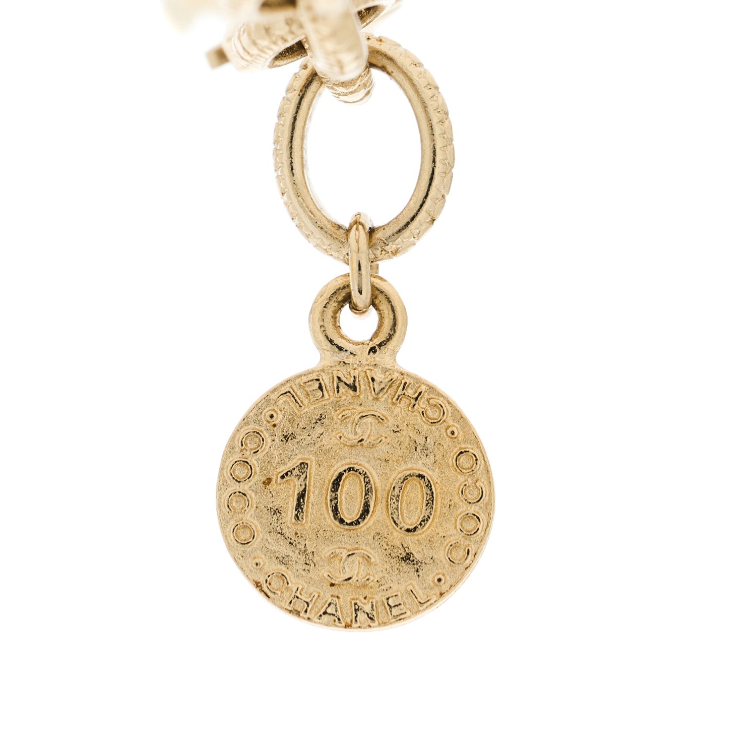 Chanel Graduated Pearl CC Short Necklace Gold 3 of 5