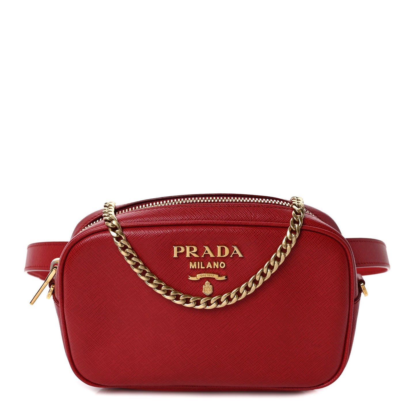 Saffiano Lux Belt Bag Fuoco