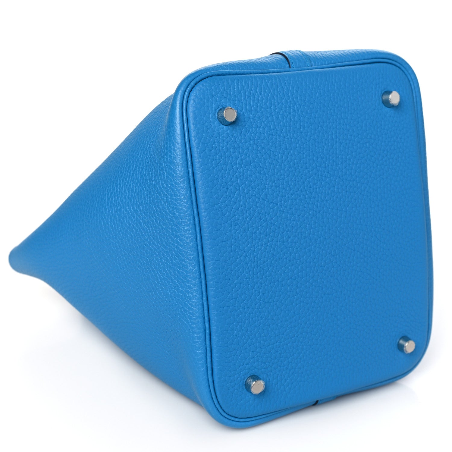 Hermes Taurillon Clemence Picotin Lock 22 MM Bleu Frida 9 of 12