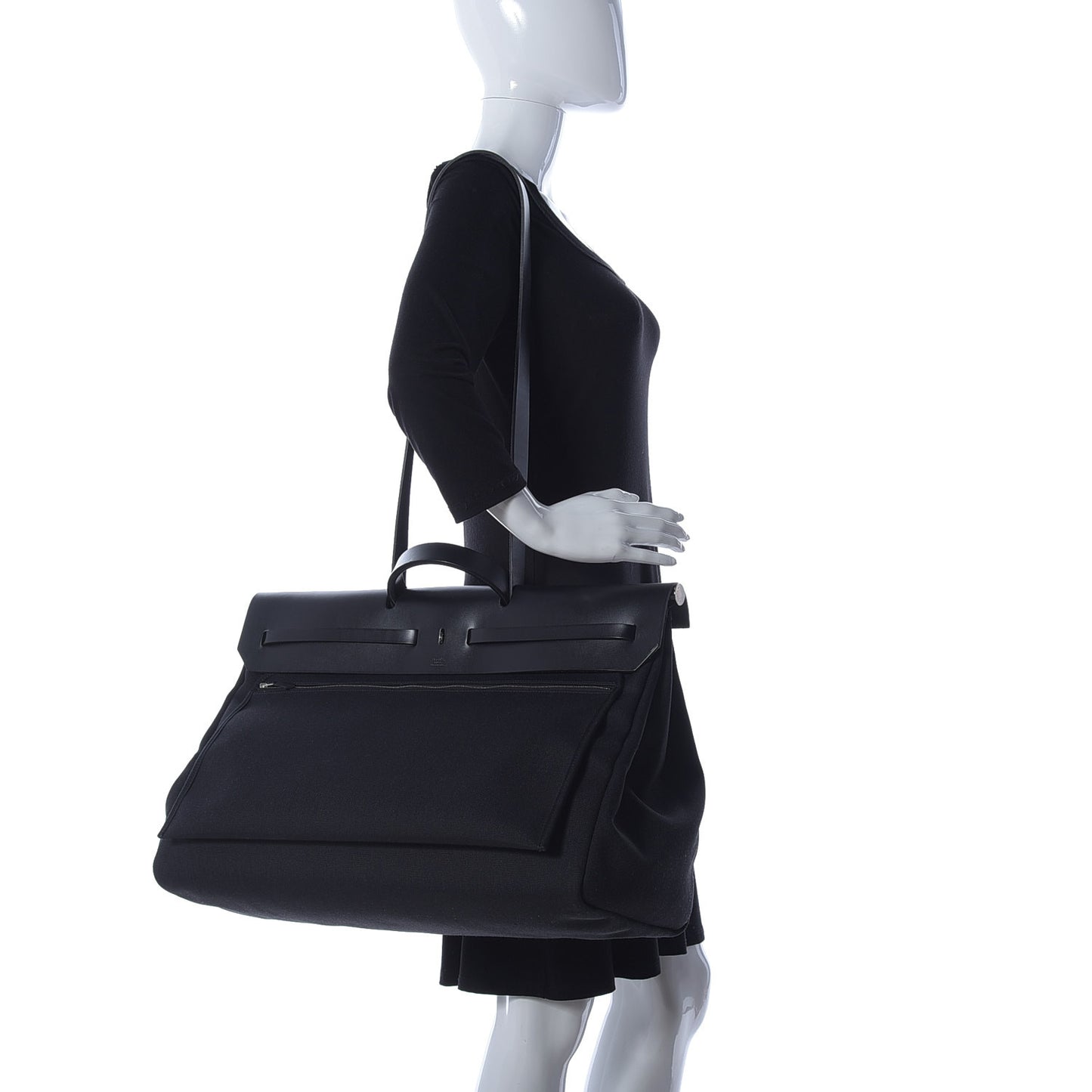 Military Toile Vache Hunter Herbag Zip Retourne Cabine Bag Black
