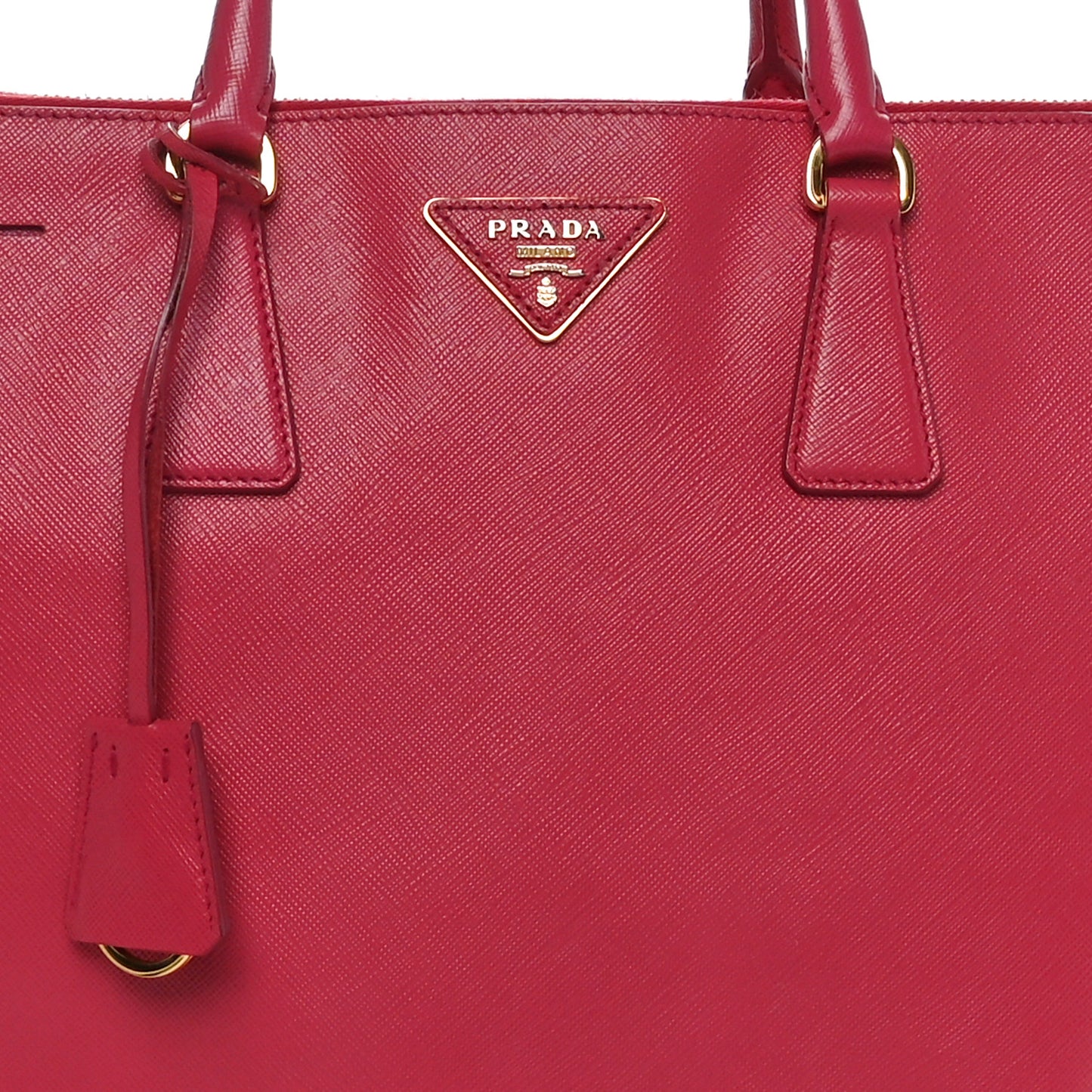Saffiano Lux Large Double Zip Tote Peonia