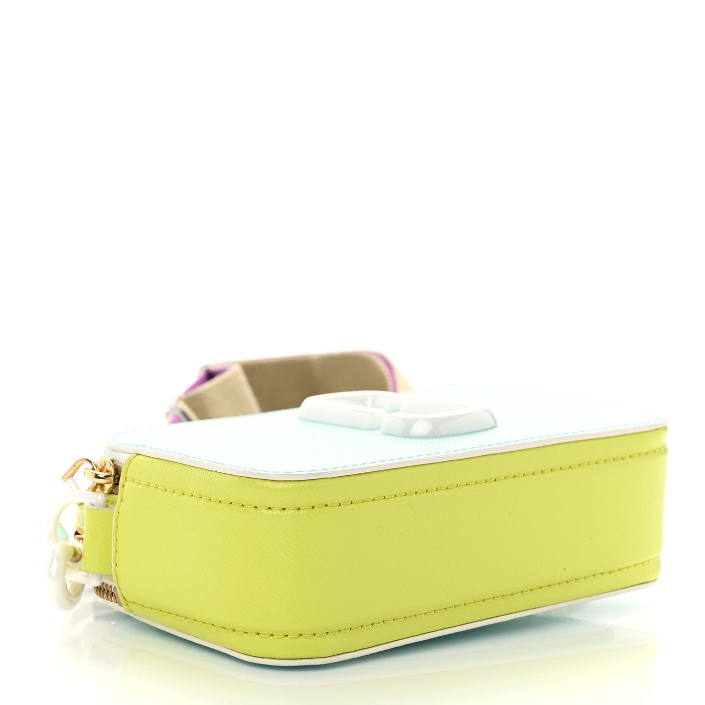 Saffiano Ceramic Snapshot Camera Bag Light Blue Multi
