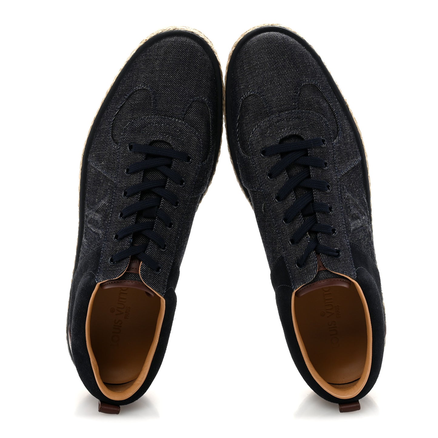 Denim Suede Espadrille Mens Sneakers 10 Blue
