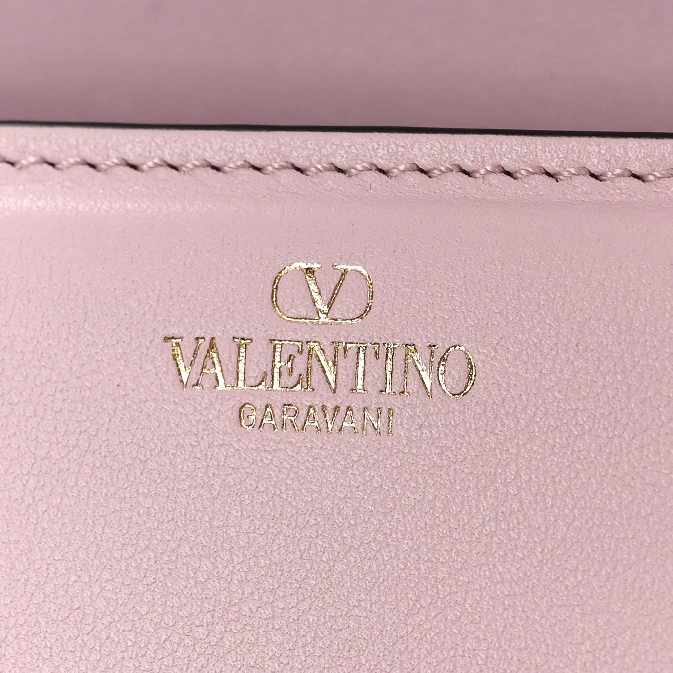 Calfskin Crystal Vlogo Small Loco Shoulder Bag Rose Cannelle