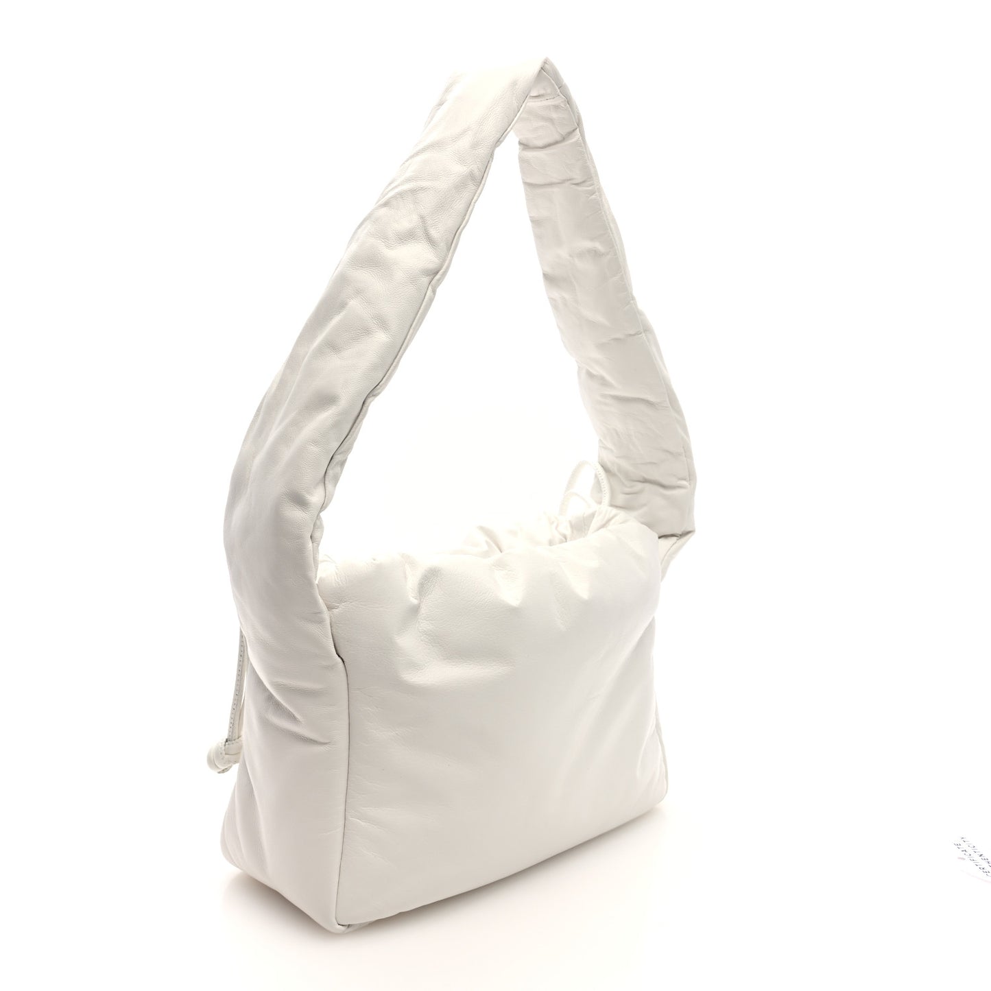 Lambskin Small Ryan Puffer Bag White