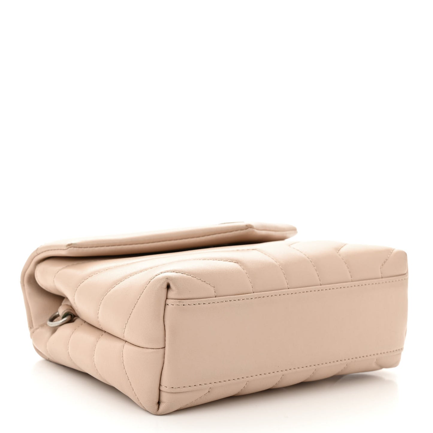 Calfskin Y Quilted Monogram Toy Loulou Crossbody Bag Nude Powder