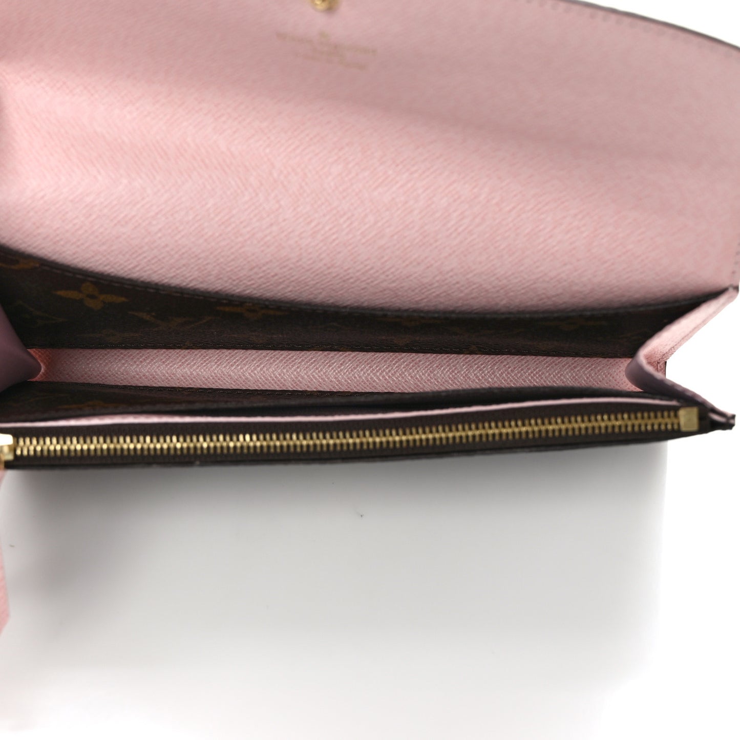 Monogram Emilie Wallet Rose Ballerine