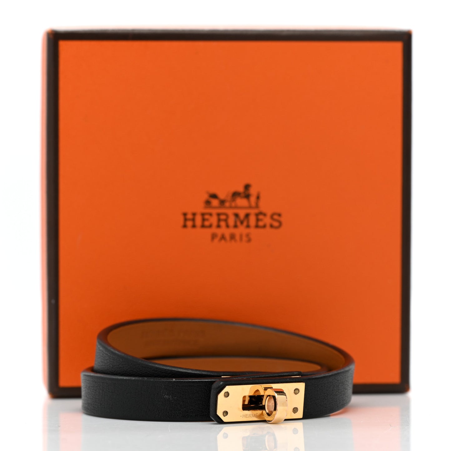 Box Kelly Double Tour Bracelet T3 Black
