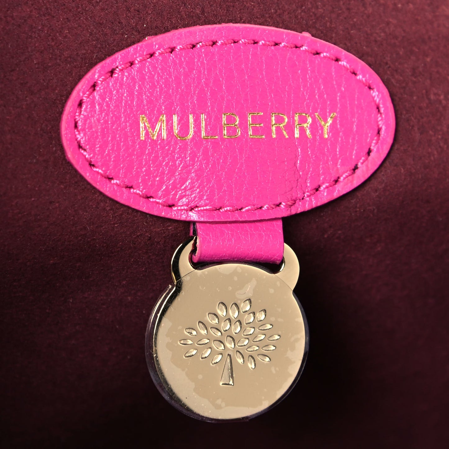 Suede Oversized Lily Flap Pink