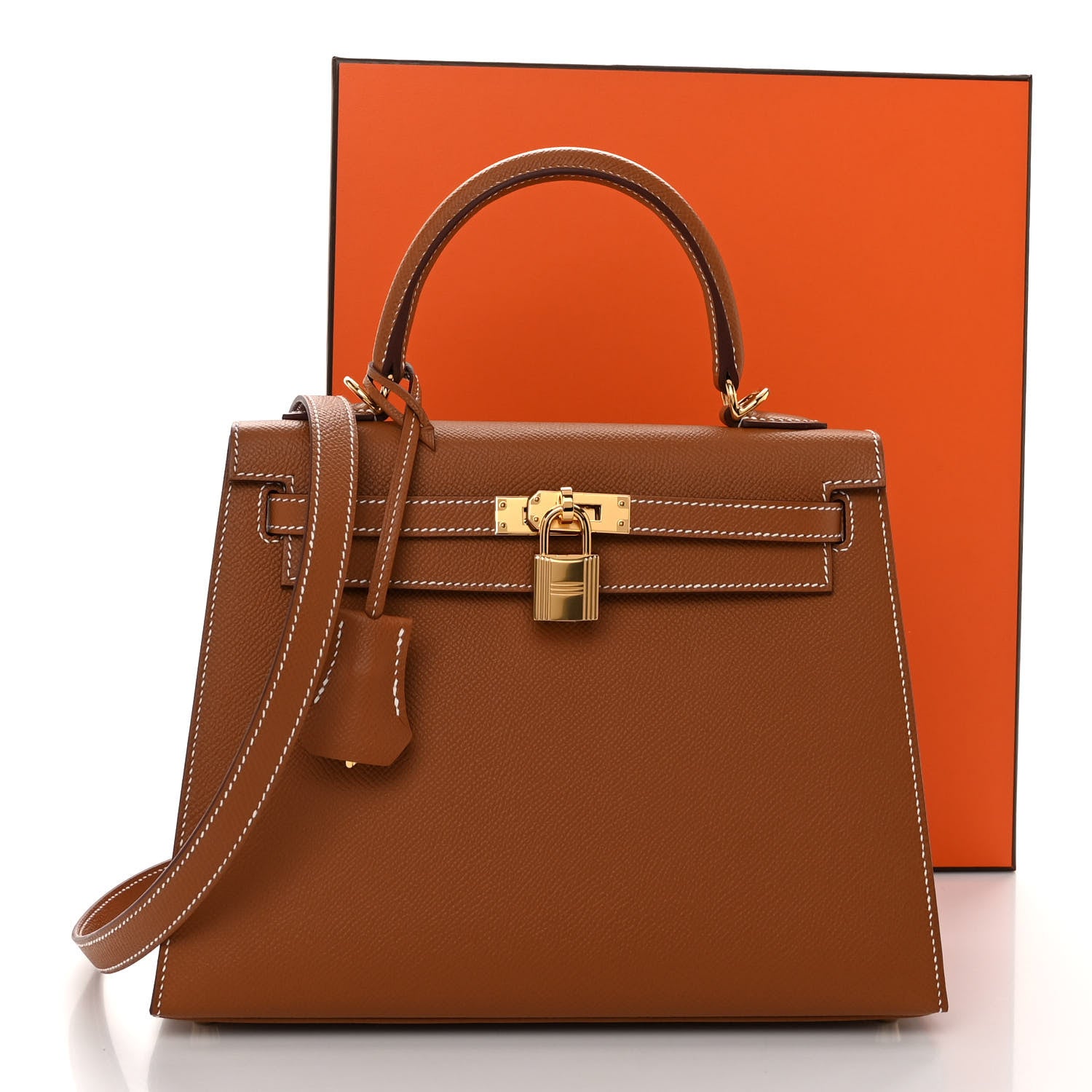 Hermes Epsom Kelly Sellier 25 Gold 11 of 11