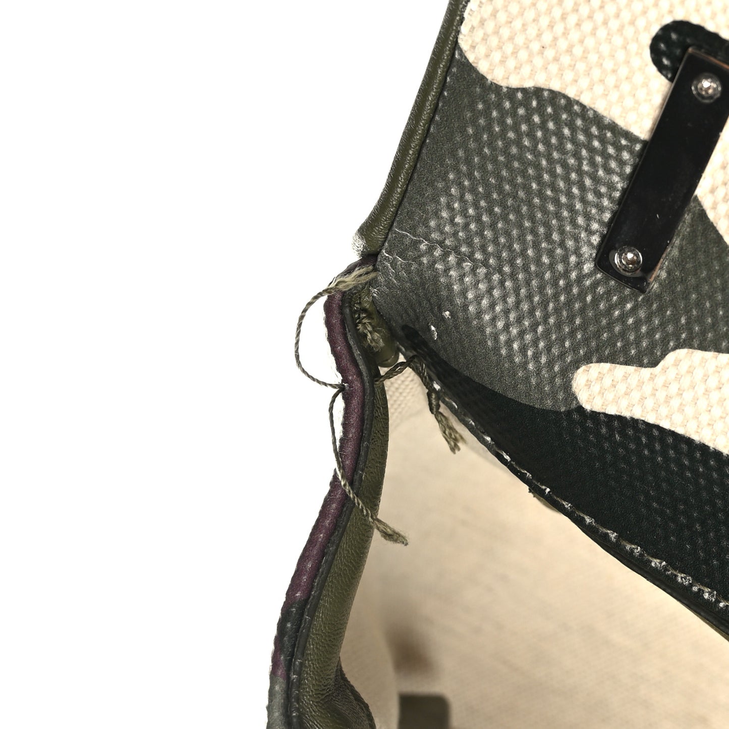 Coated Canvas Camouflage Print Small Lola Bag Multicolor