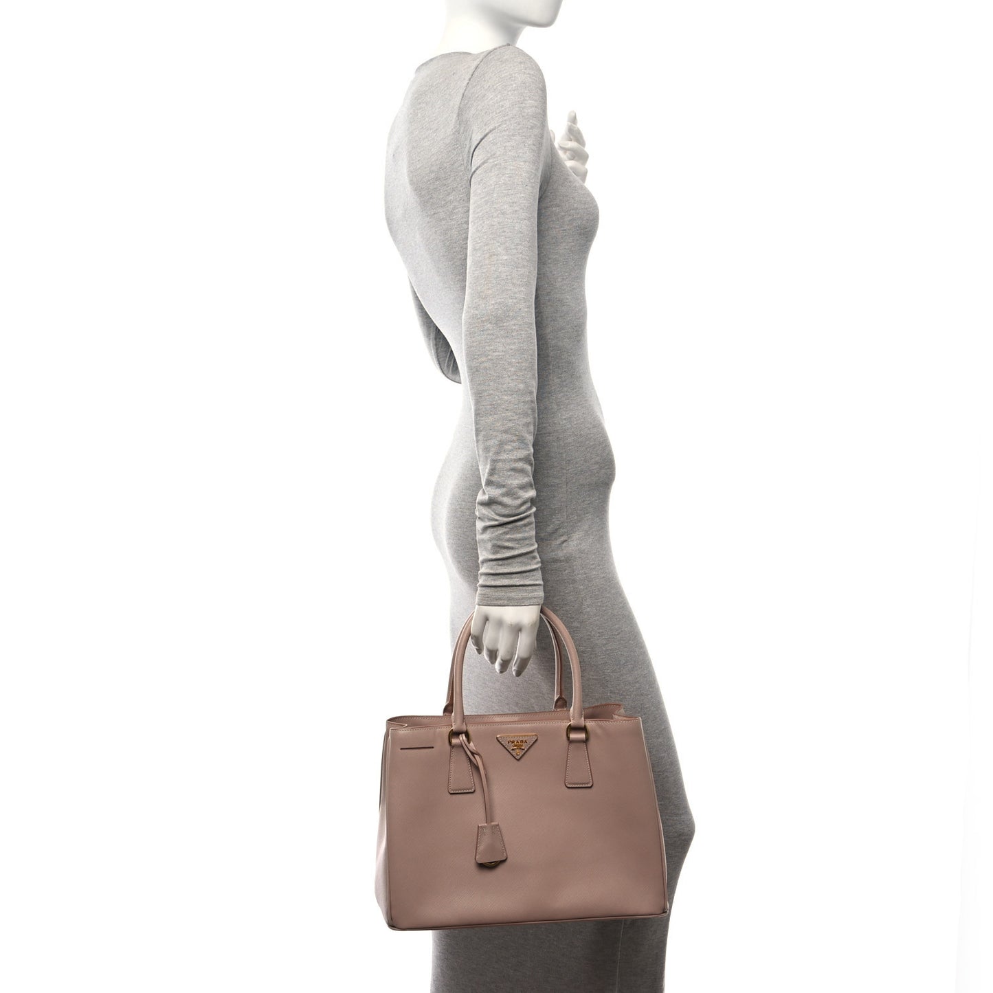 Saffiano Lux Medium Tote Cammeo