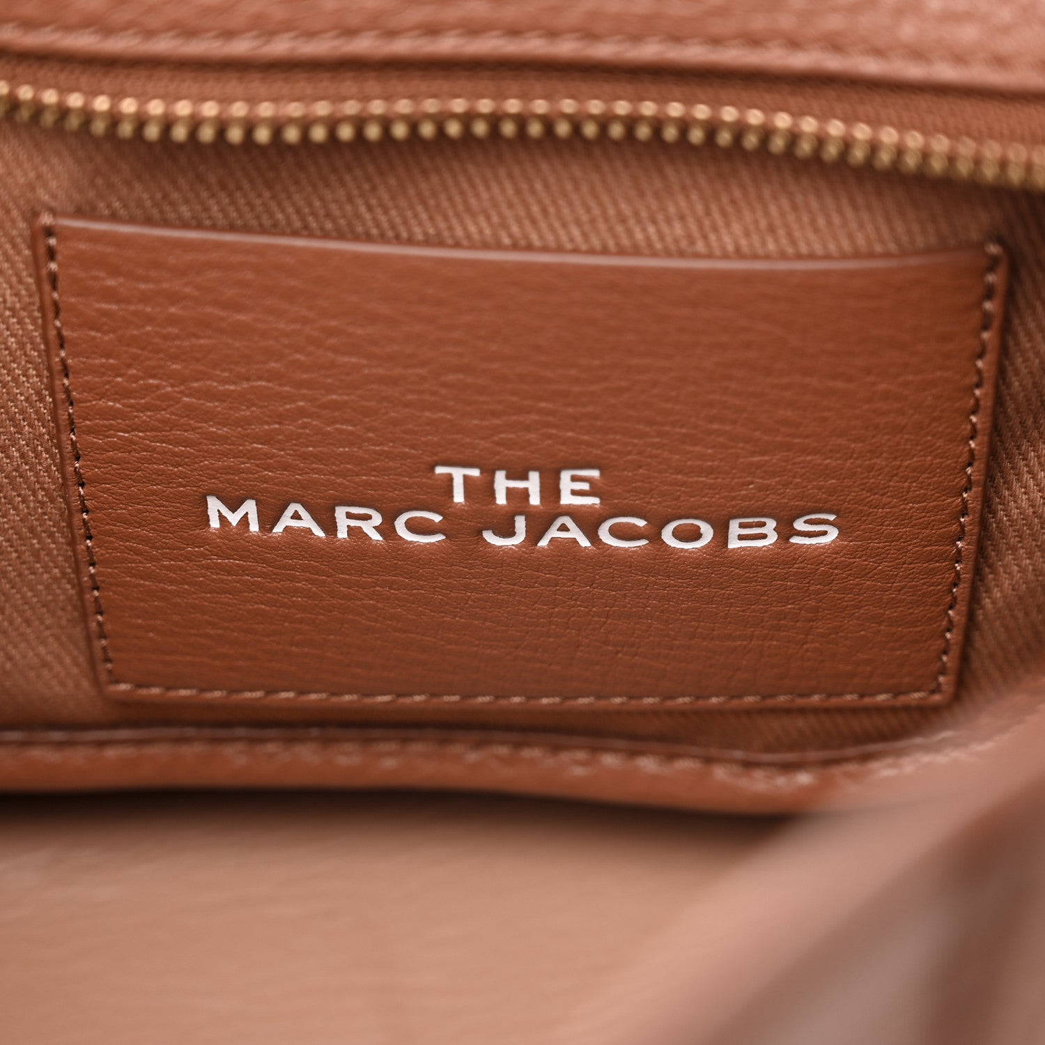 Marc Jacobs Grained Calfskin Mini The Tote Bag Argan Oil 6 of 18