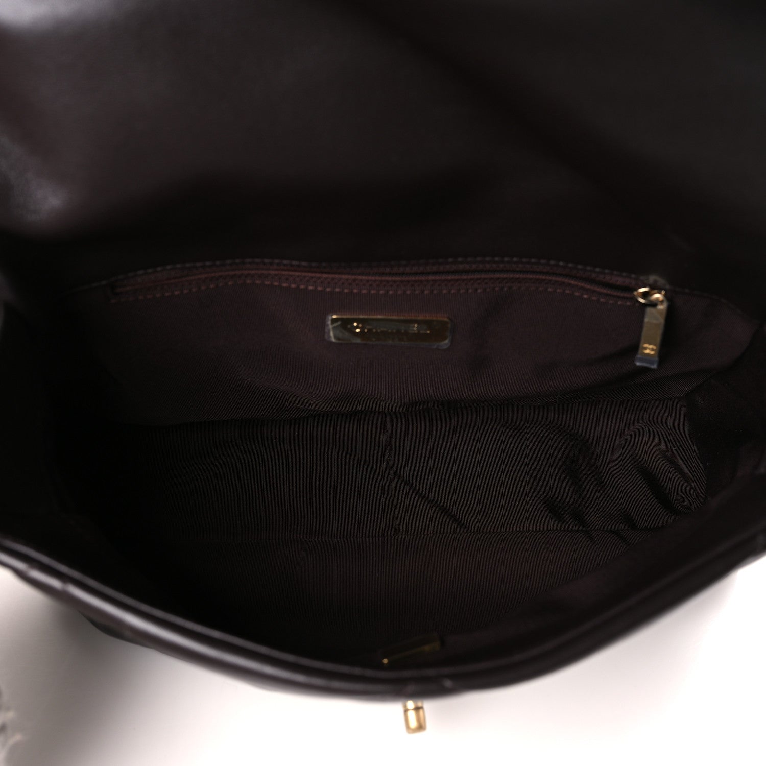 Chanel Lambskin Quilted Large Chanel 19 Flap Dark Brown 5 of 9
