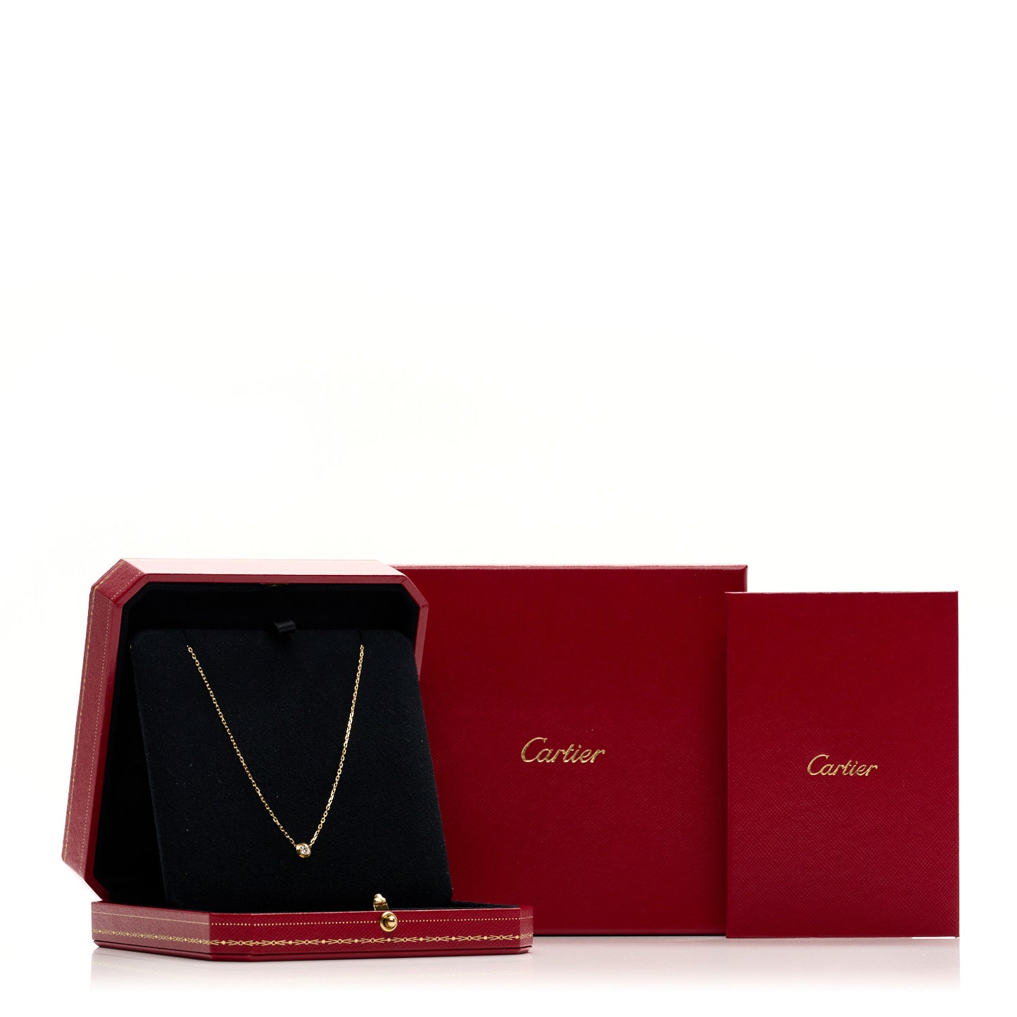 18K Yellow Gold Diamond LM D'Amour Pendant Necklace