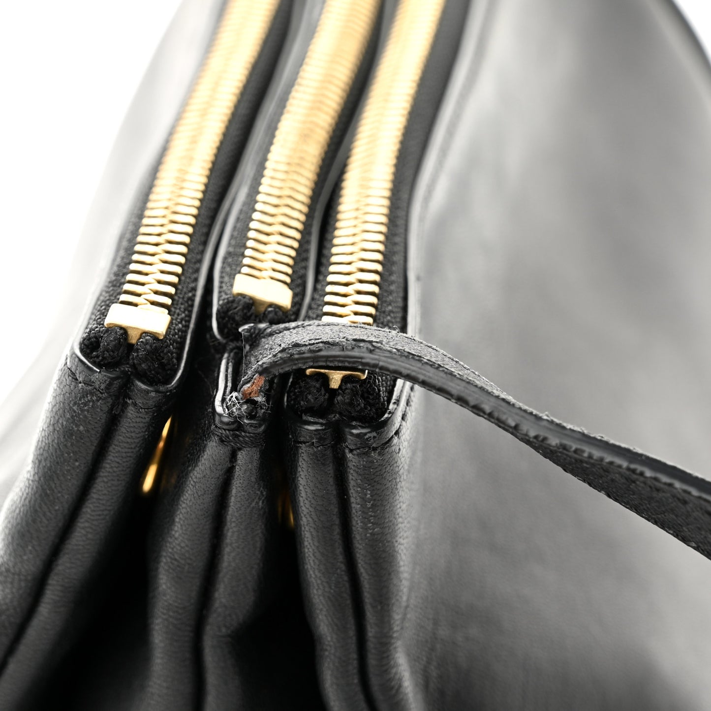 Lambskin Small Trio Crossbody Bag Black