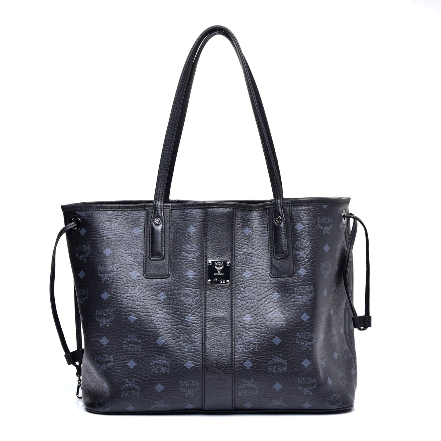 Visetos Medium Liz Reversible Shopper Tote Black
