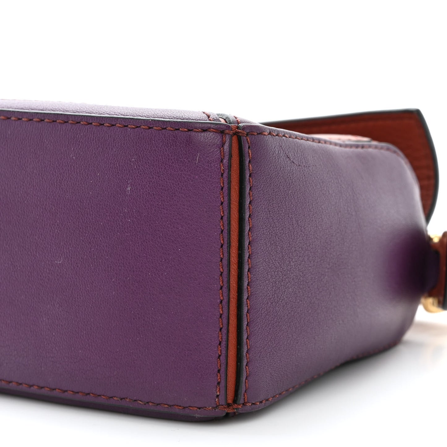 Calfskin Mini Puzzle Bag Spice Pumpkin
